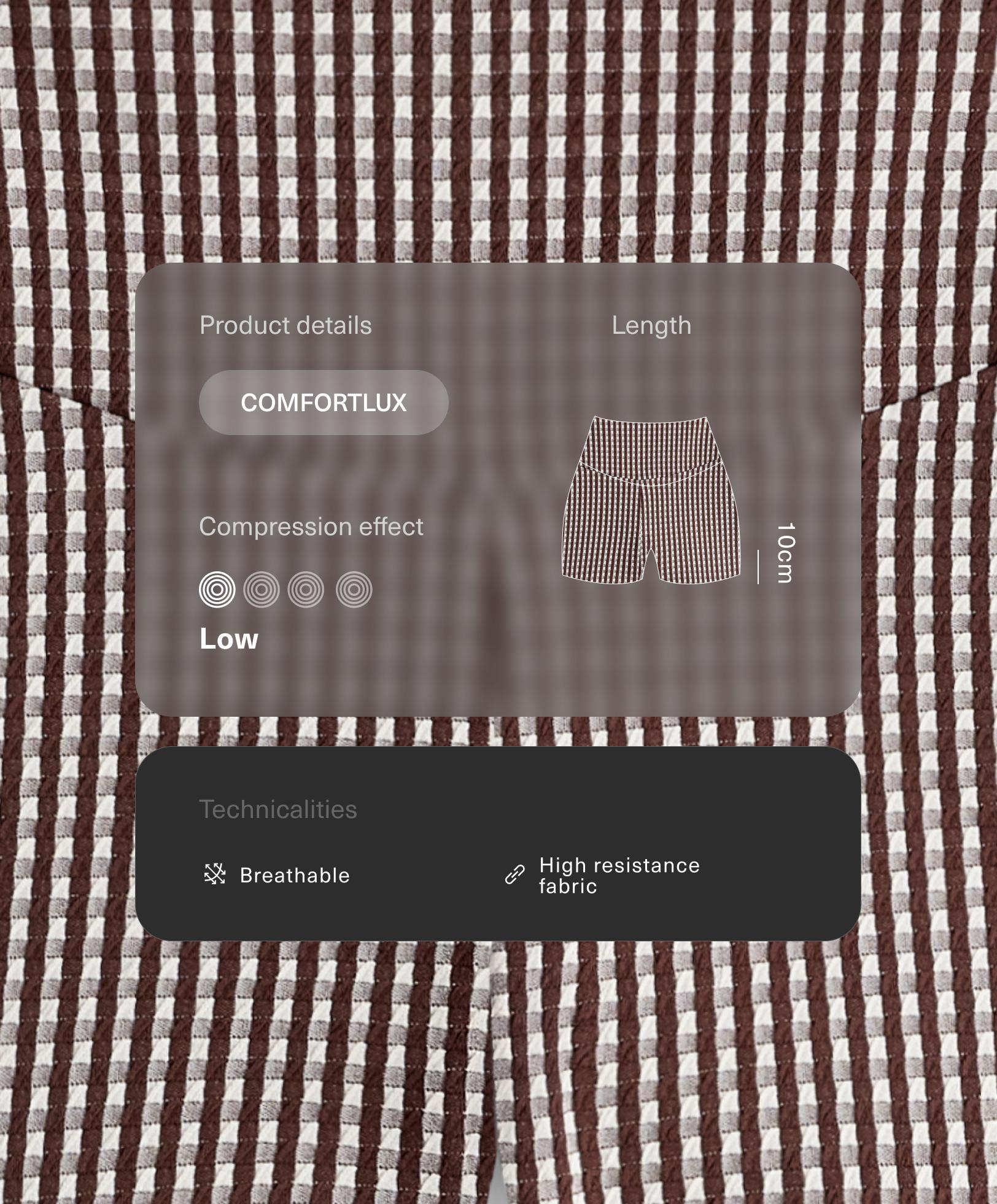 Comfortlux high-rise 10cm gingham hot pants Comfortlux high-rise 10cm gingham hot pants