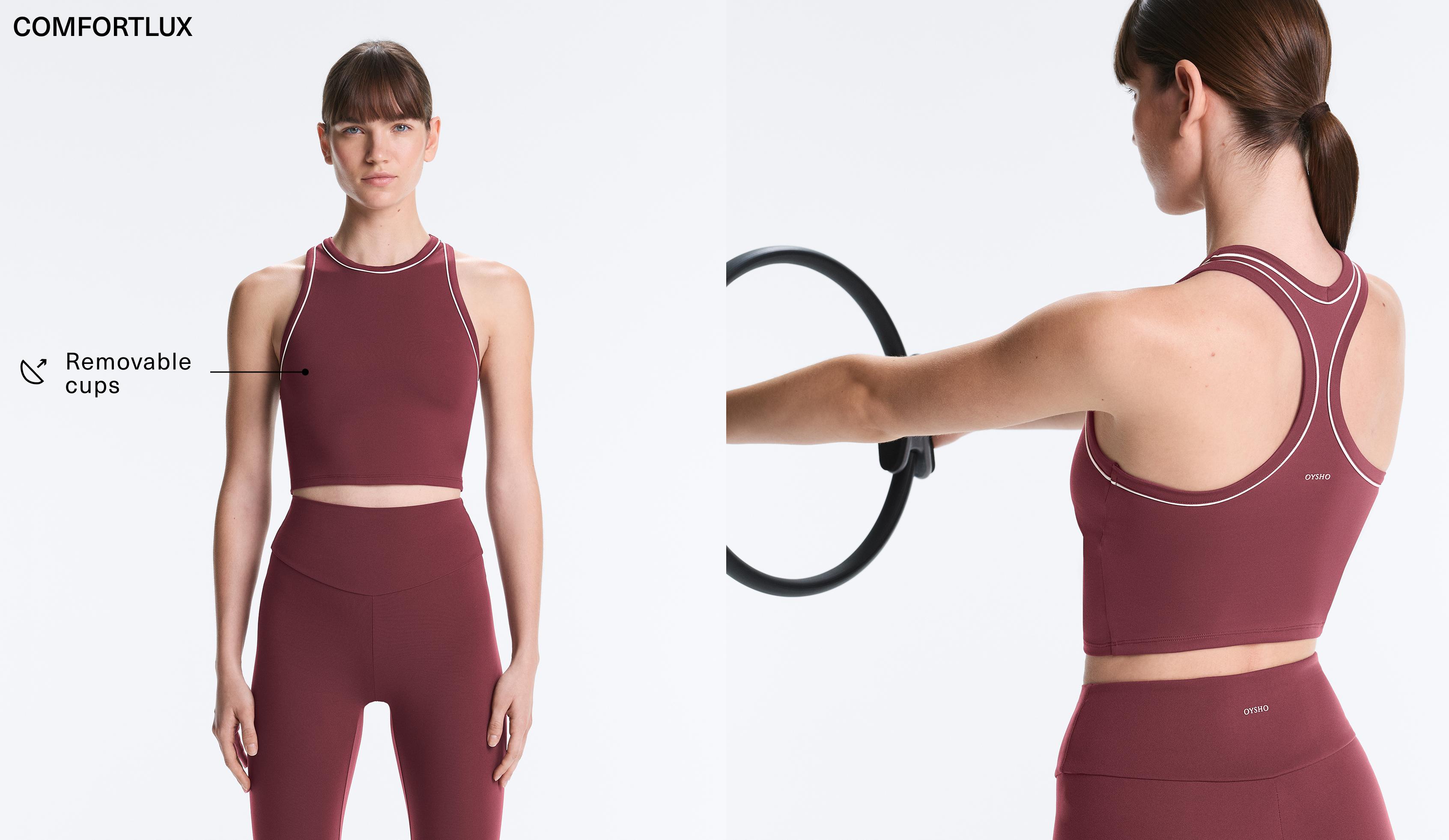 Tank top Comfortlux cu guler halter