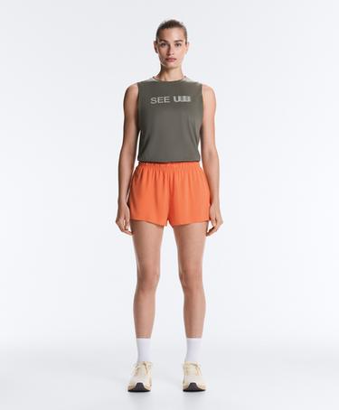 Technical Shorts Mid rise 7cm — WASHED ORANGE 3