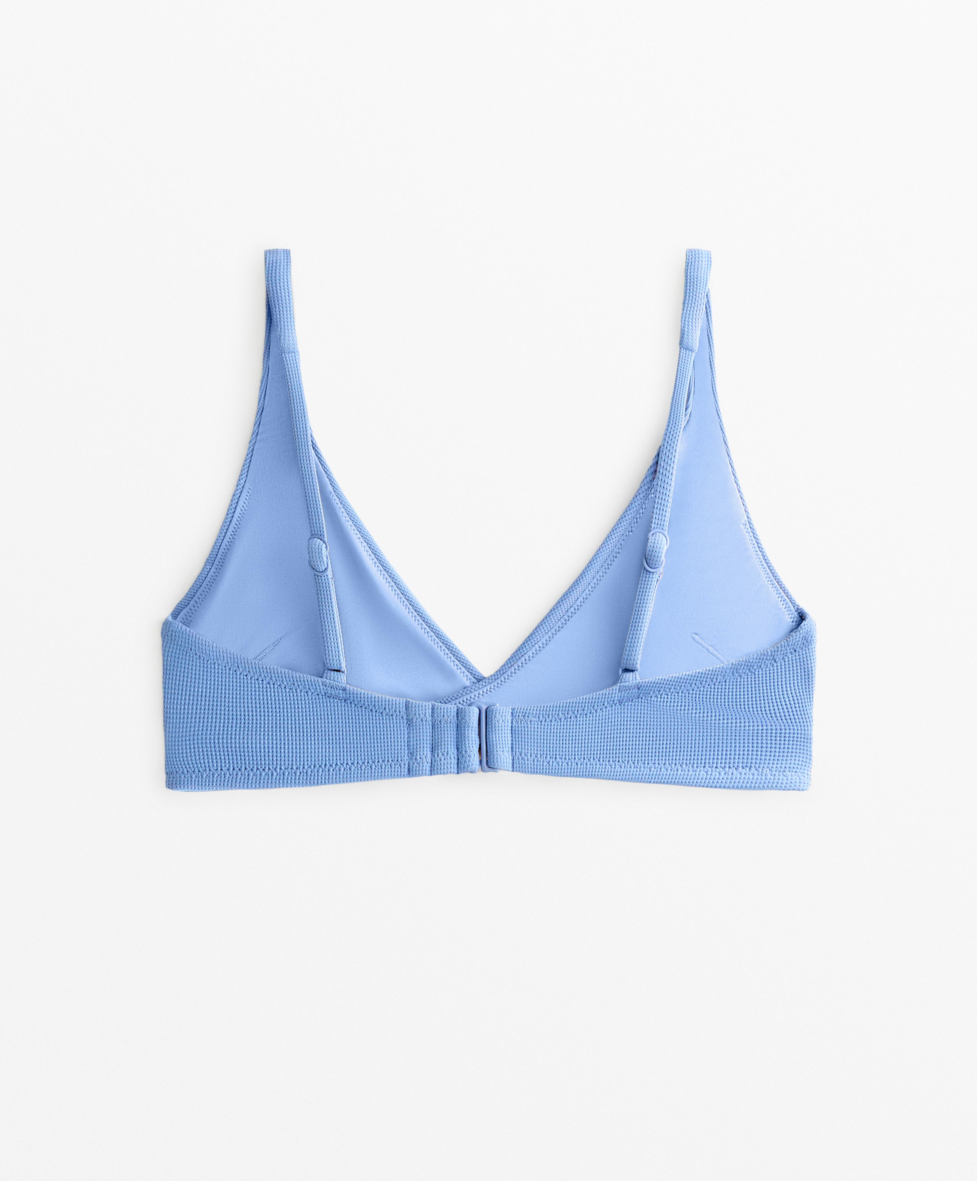 Haut de bikini halter croisé piqué Haut de bikini halter croisé piqué