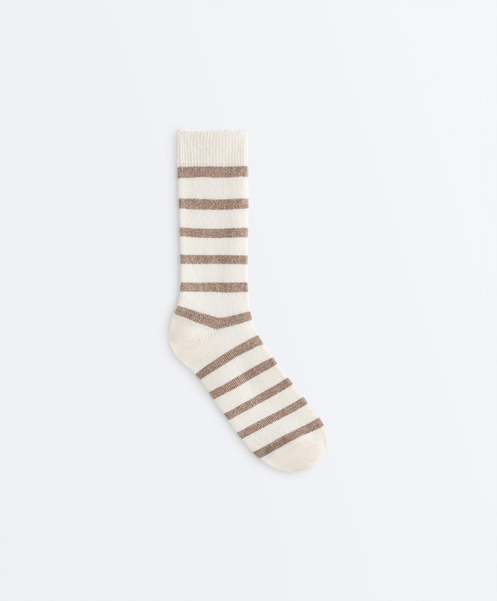 Classic socks in 19% cashmere 12% wool — ECRU