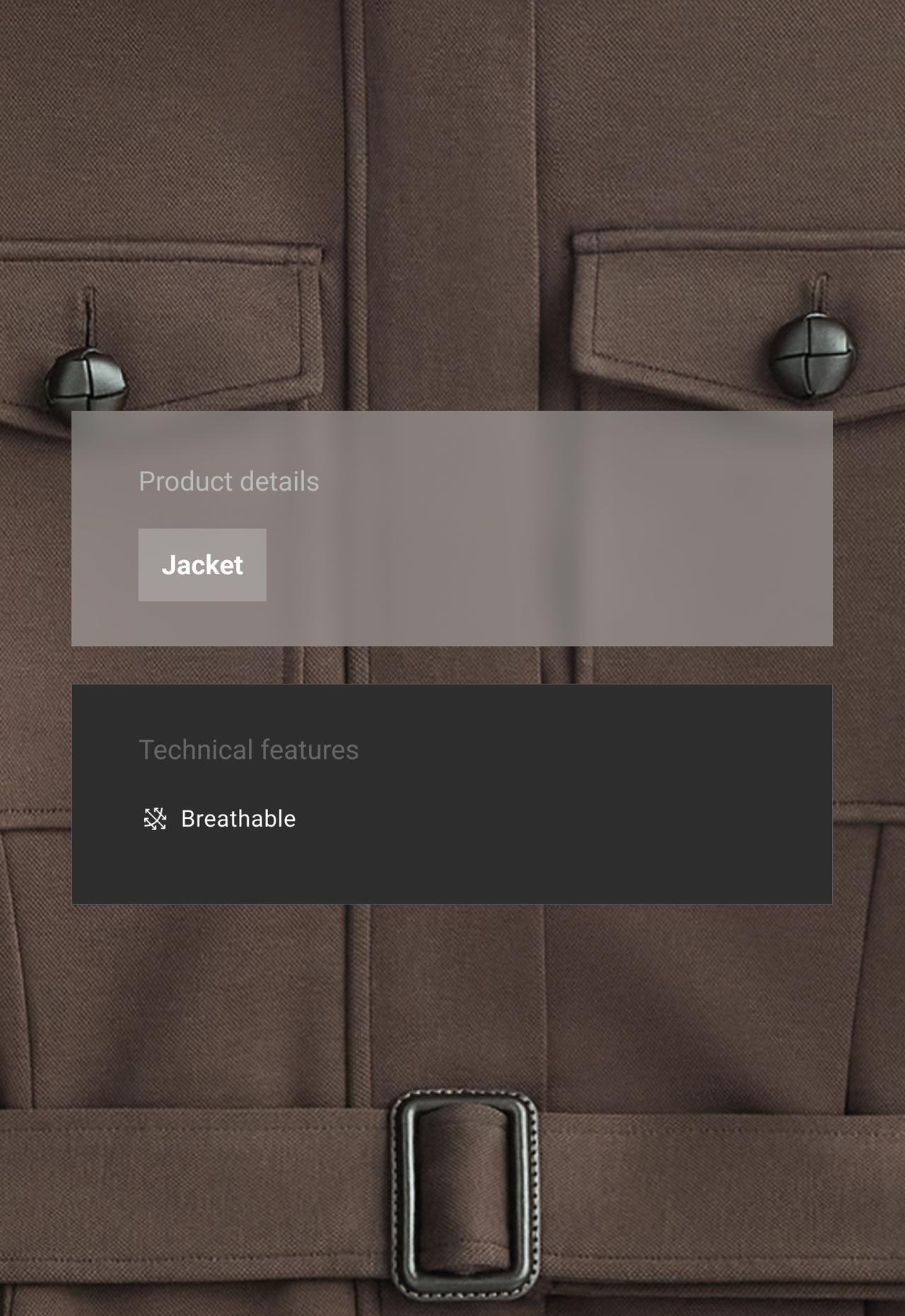 Short cotton piqué jacket with belt — BROWN