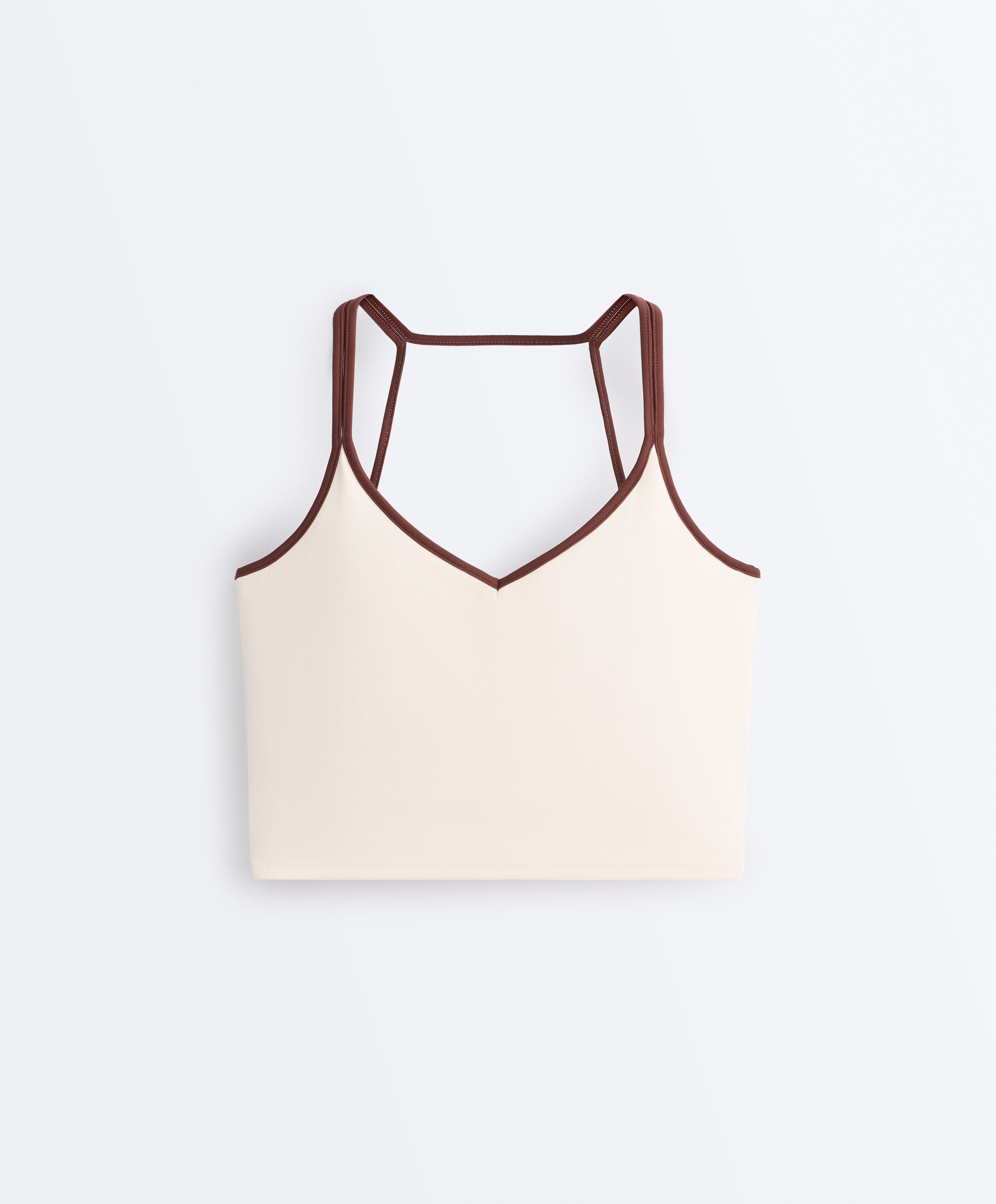 Comfortlux contrast strap tank top Comfortlux contrast strap tank top