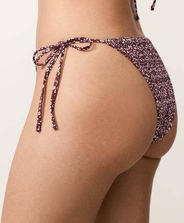 Smock tie medium-coverage bikini briefs — CHOCOLATE 4