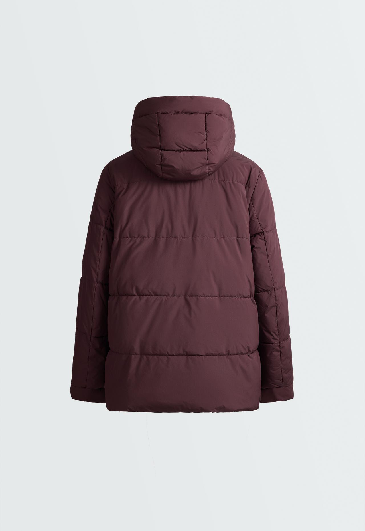 Water-repellent primaloft® padded jacket — DARK WINE RED