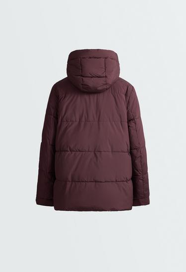 Water-repellent primaloft® padded jacket — DARK WINE RED 8
