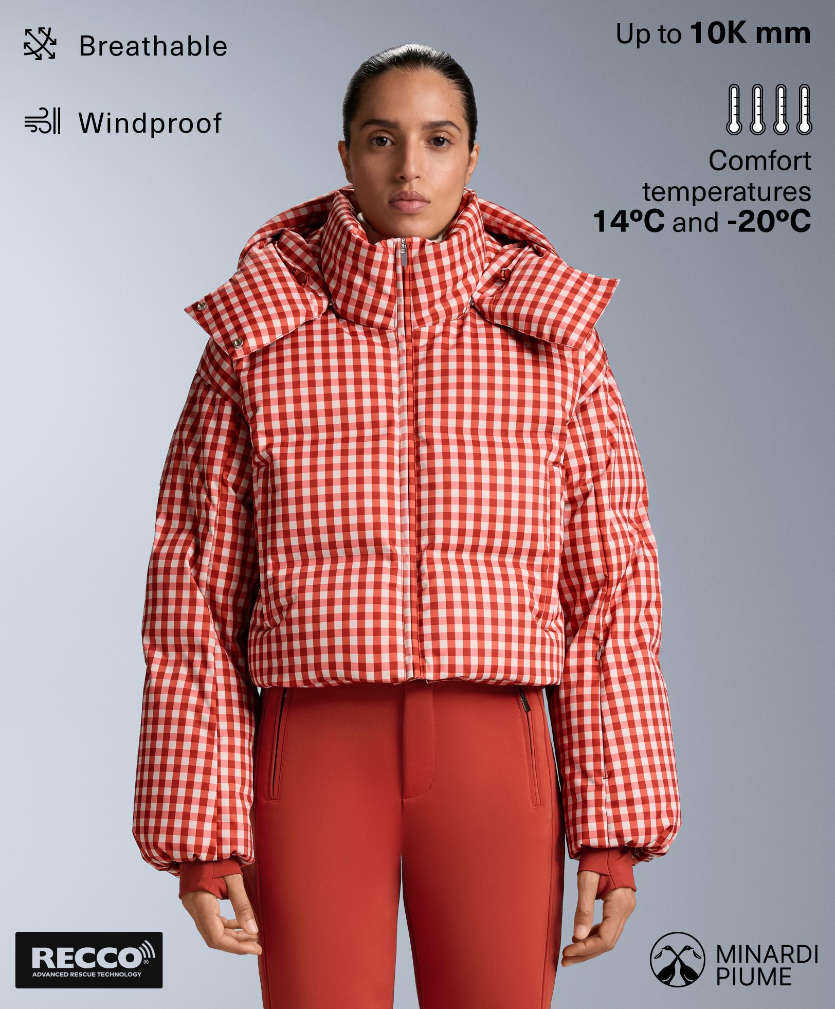 Lightweight 80% down and 20% MINARDI PIUME SKI water-resistant short jacket