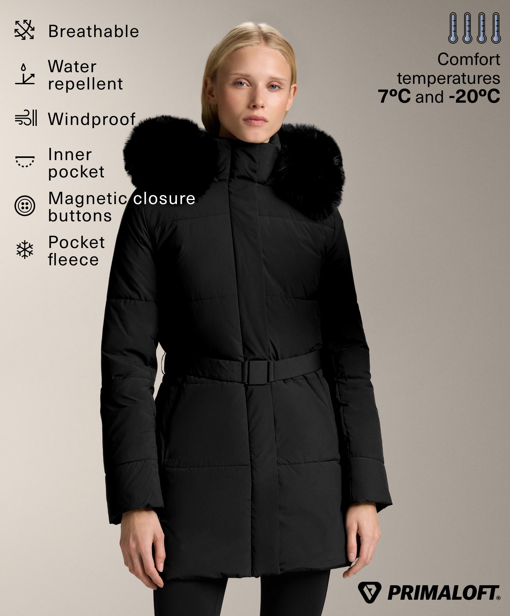 Waterafstotende gewatteerde midijack Primaloft®