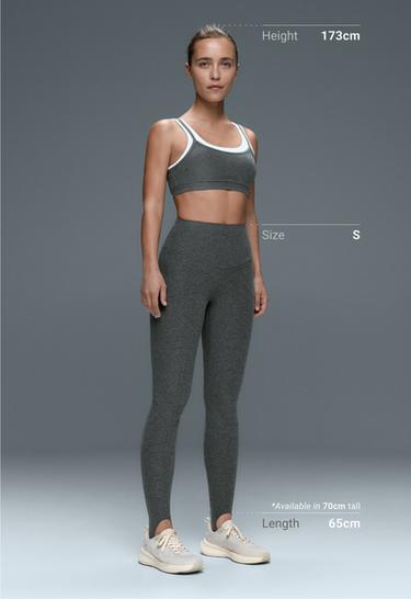 Leggings ankle-length super high rise comfortlux stirrup — DARK GREY MELANGE 5