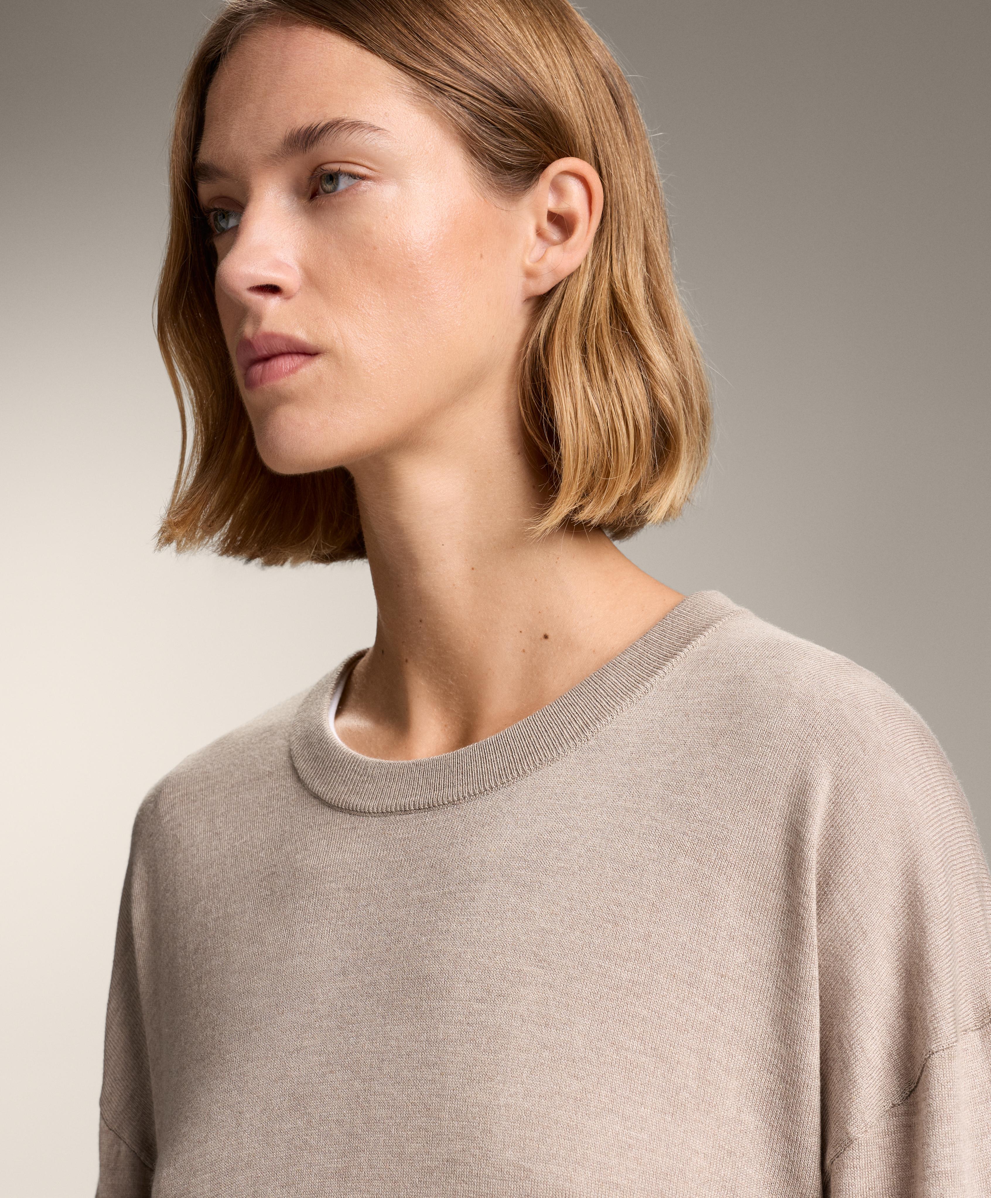 Round neck knit jumper 10% cashmere - Sale Round neck knit jumper 10% cashmere - Sale