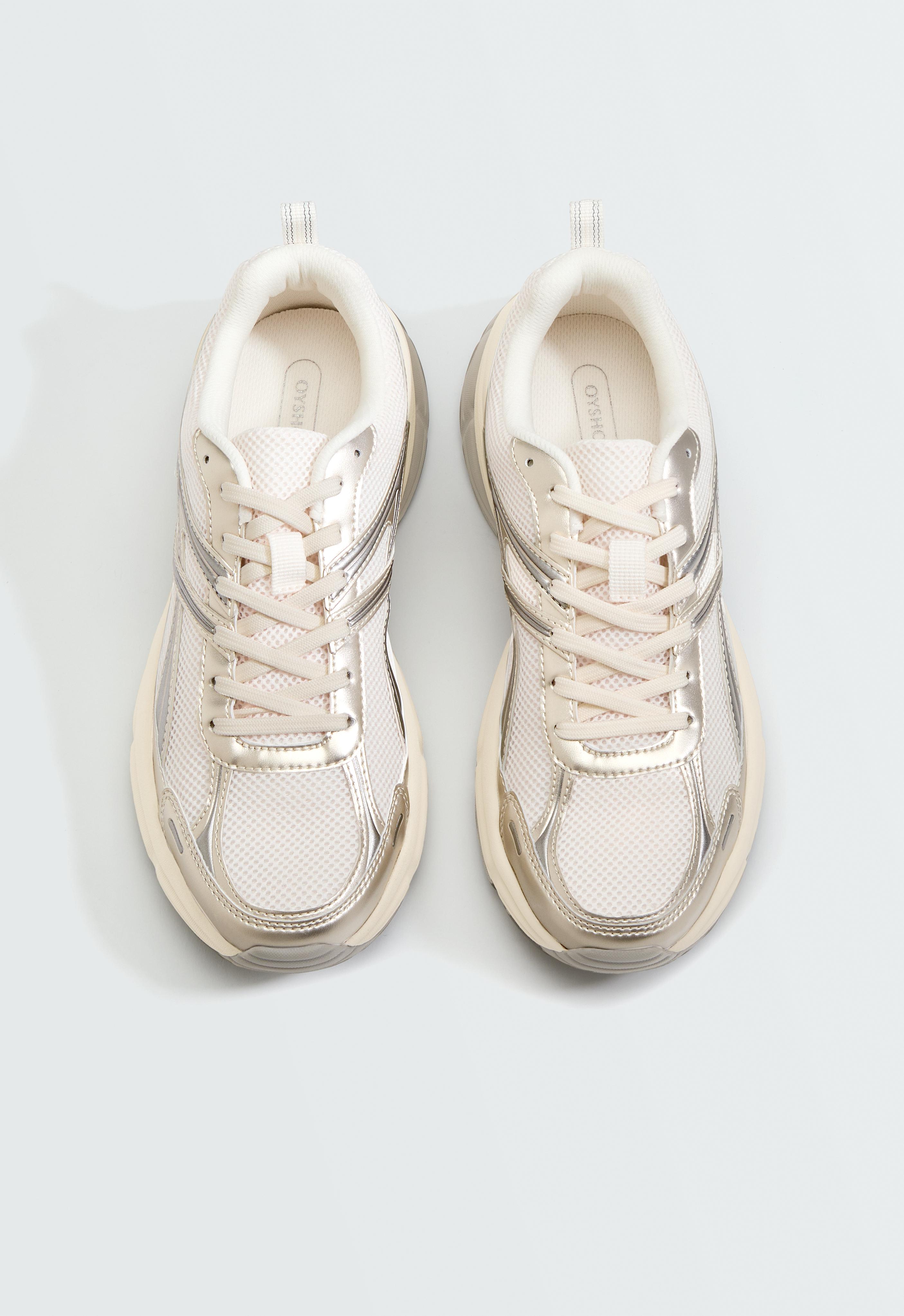 Running-style trainers — Champagne