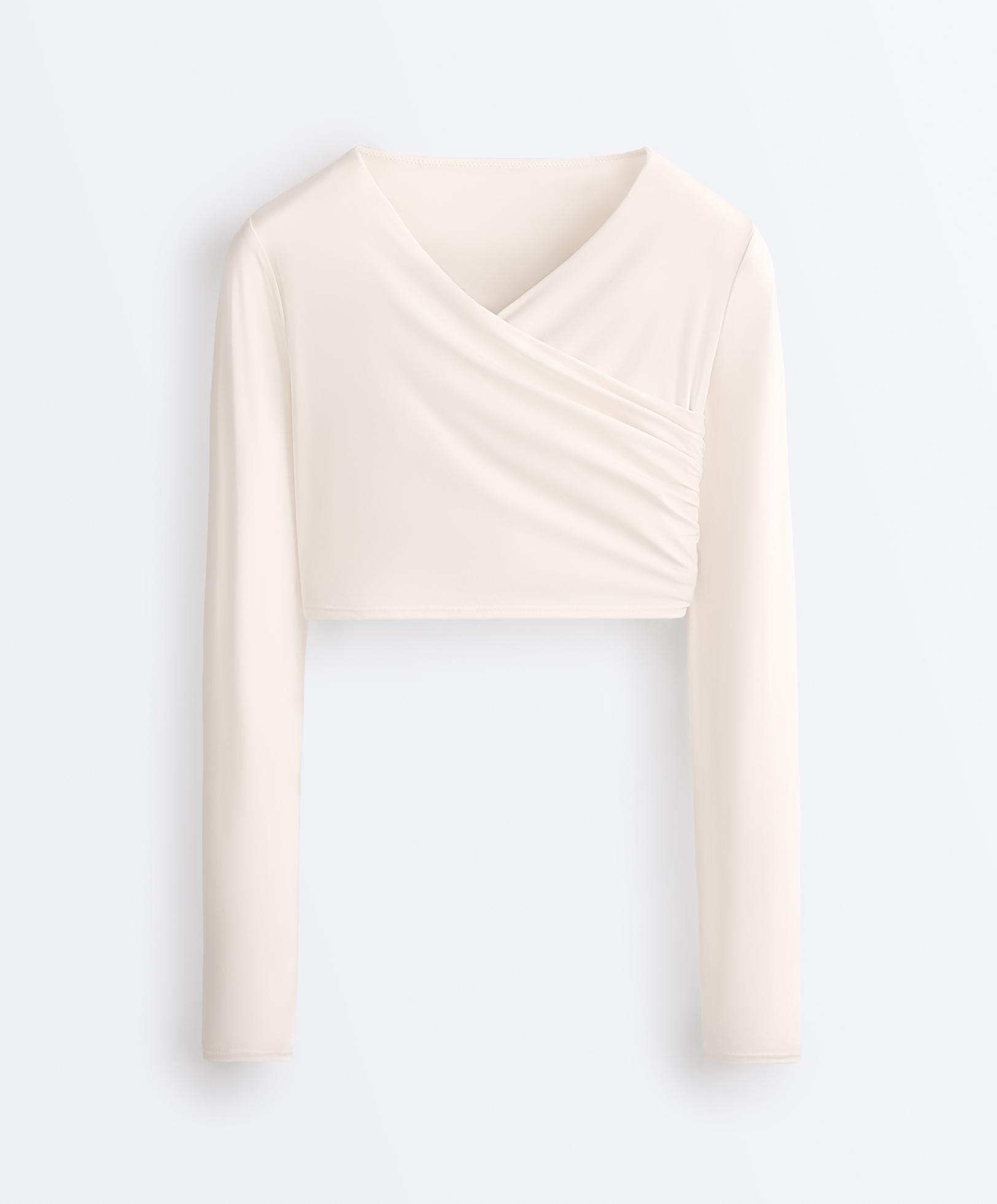 Light Touch long-sleeved T-shirt — PALE ECRU