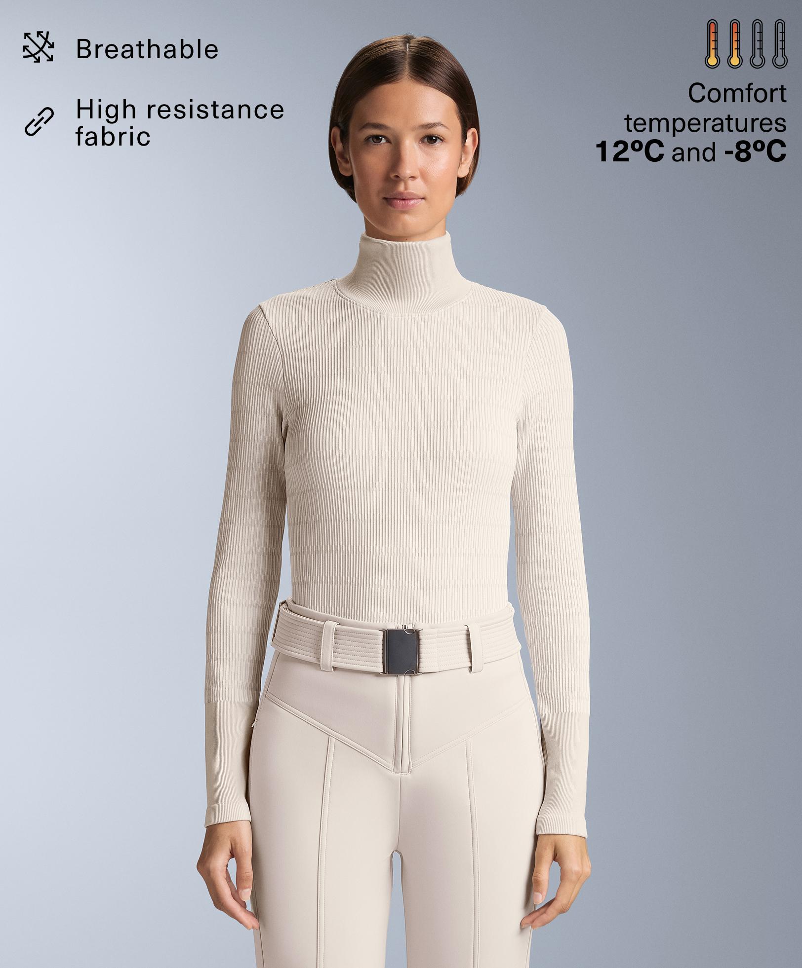 Geometric seamless thermal base layer T-shirt - Sale