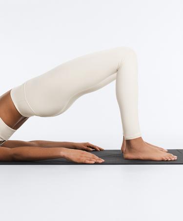 Ankle-length High rise Comfortlux leggings — PALE ECRU 5