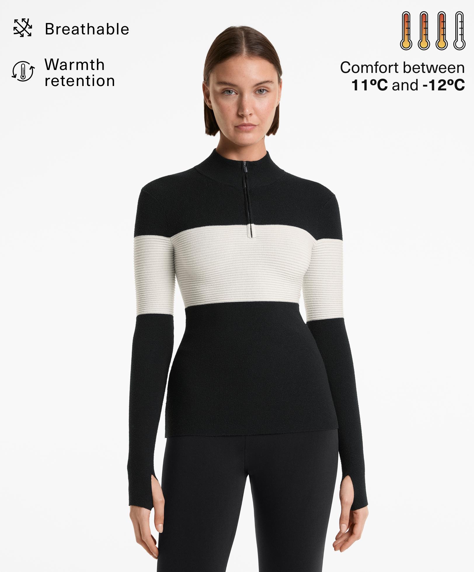 Zip knit top