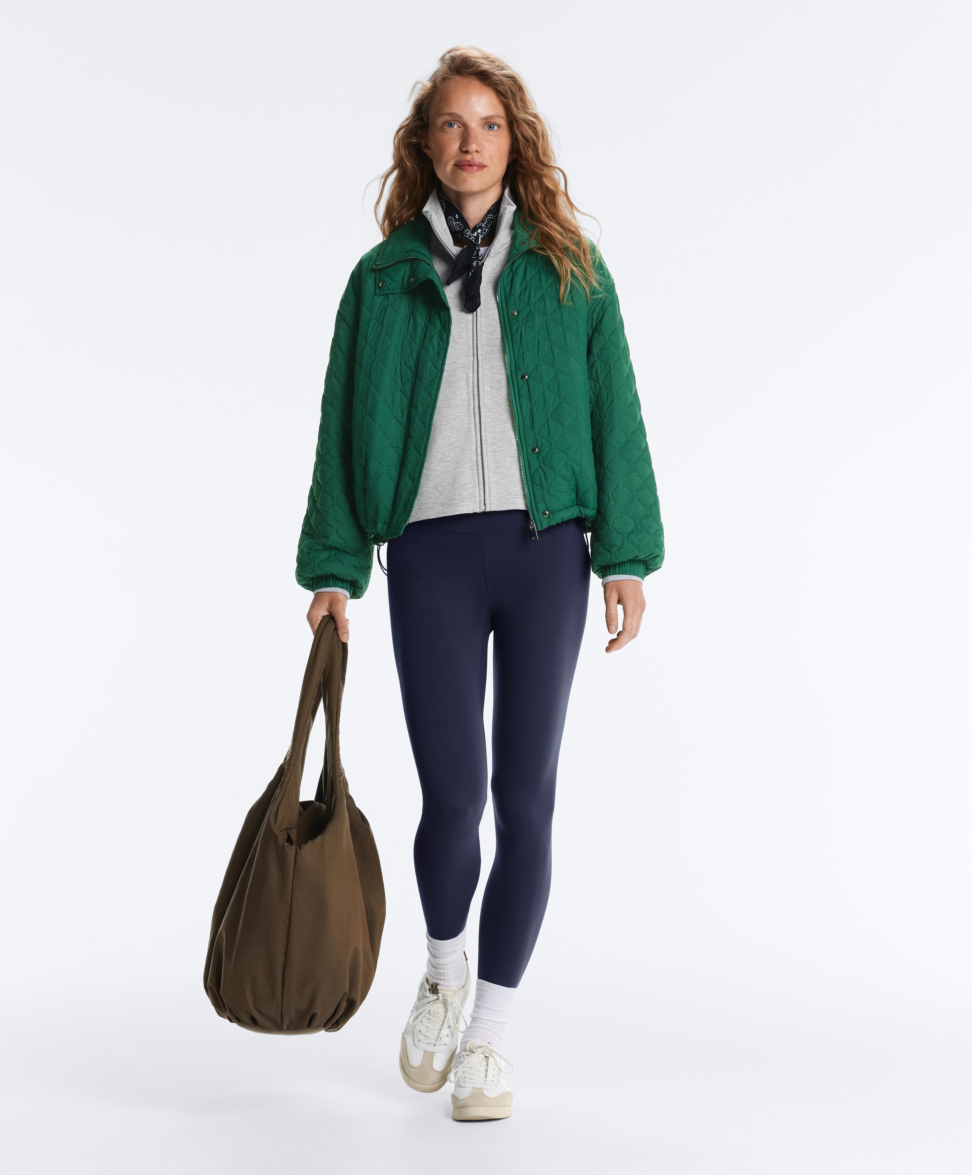 Short FELLEX® AEROGEL padded jacket — DARK EMERALD