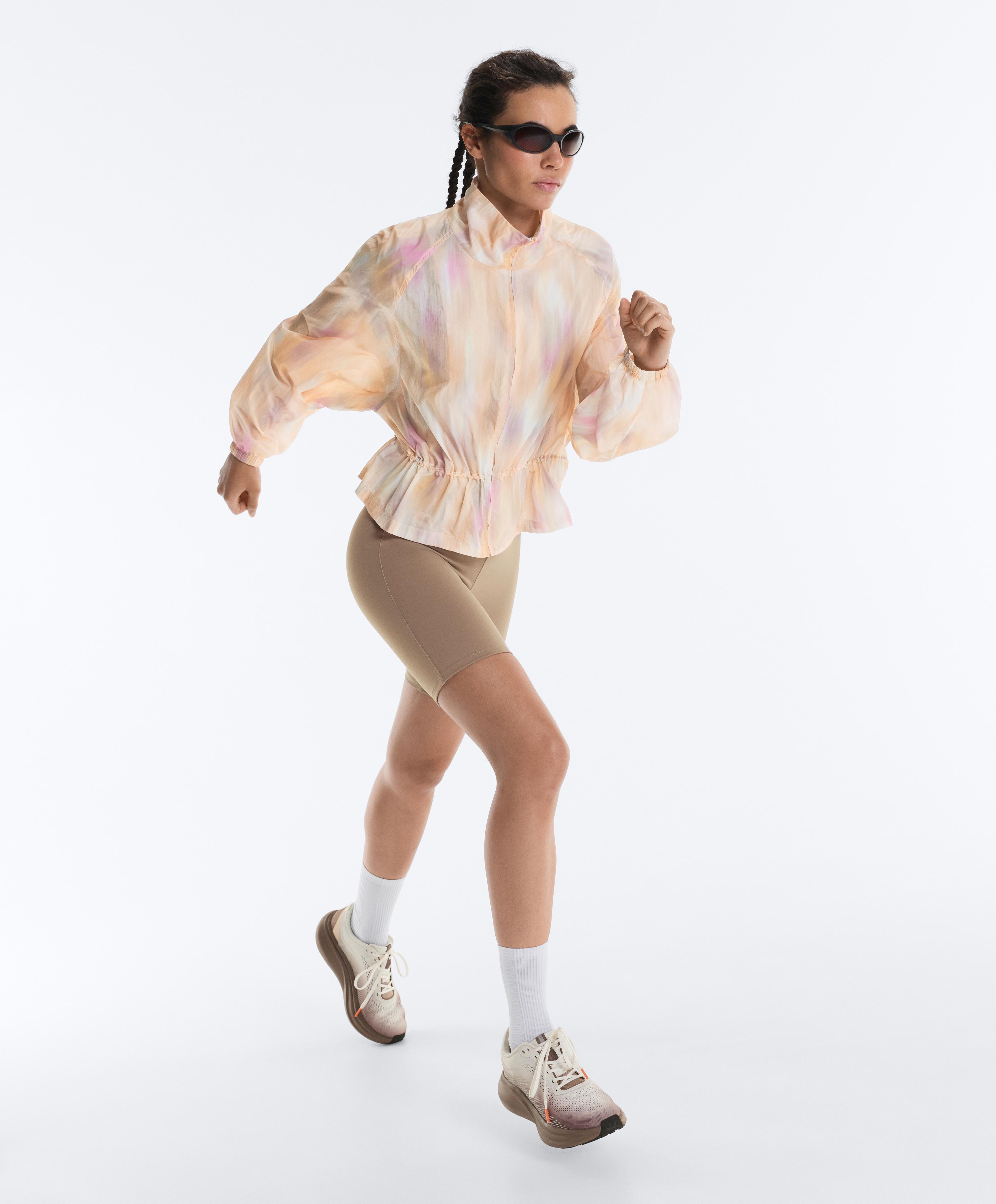 Evermove high-rise 20cm cycle leggings — PINK-BEIGE