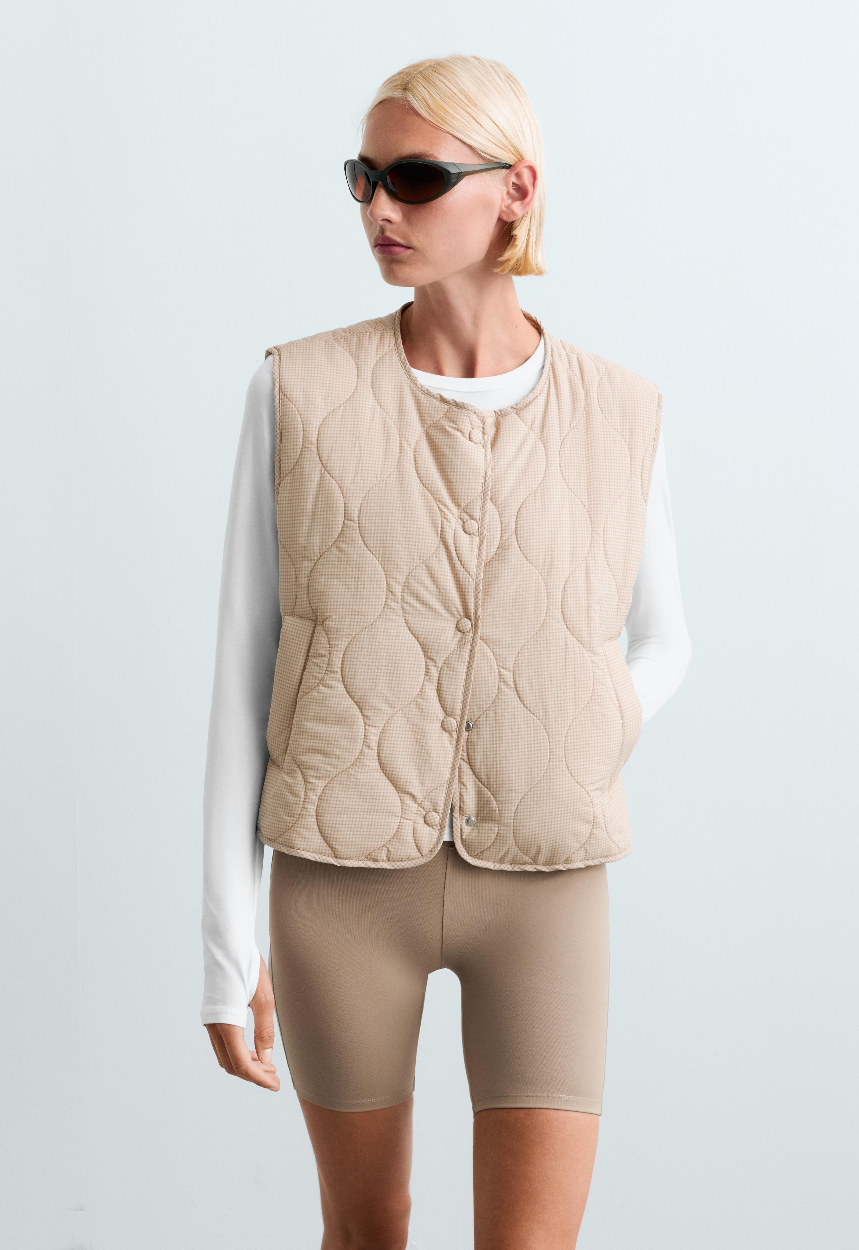 FELLEX® AEROGEL padded gingham gilet FELLEX® AEROGEL padded gingham gilet