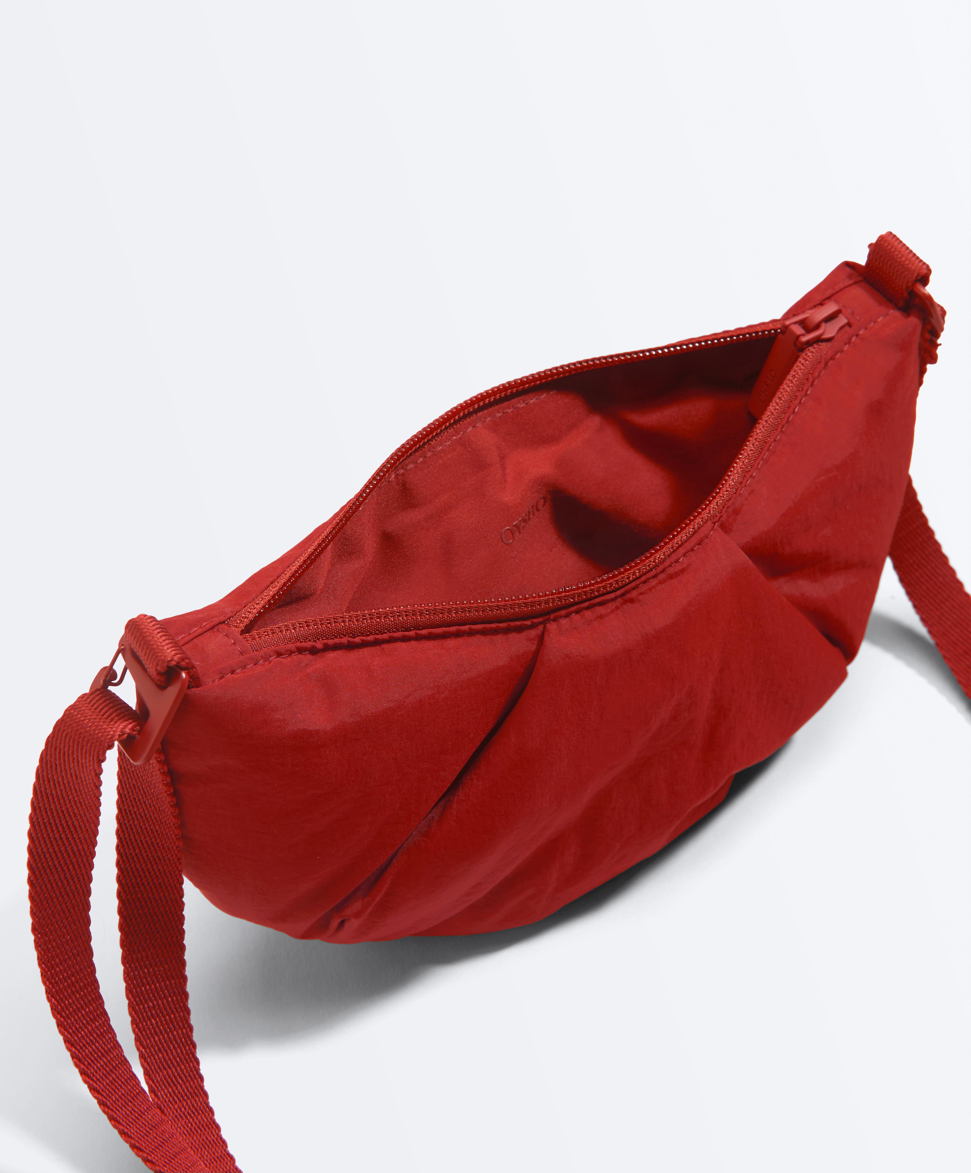 Mini quilted crossbody bag — RED