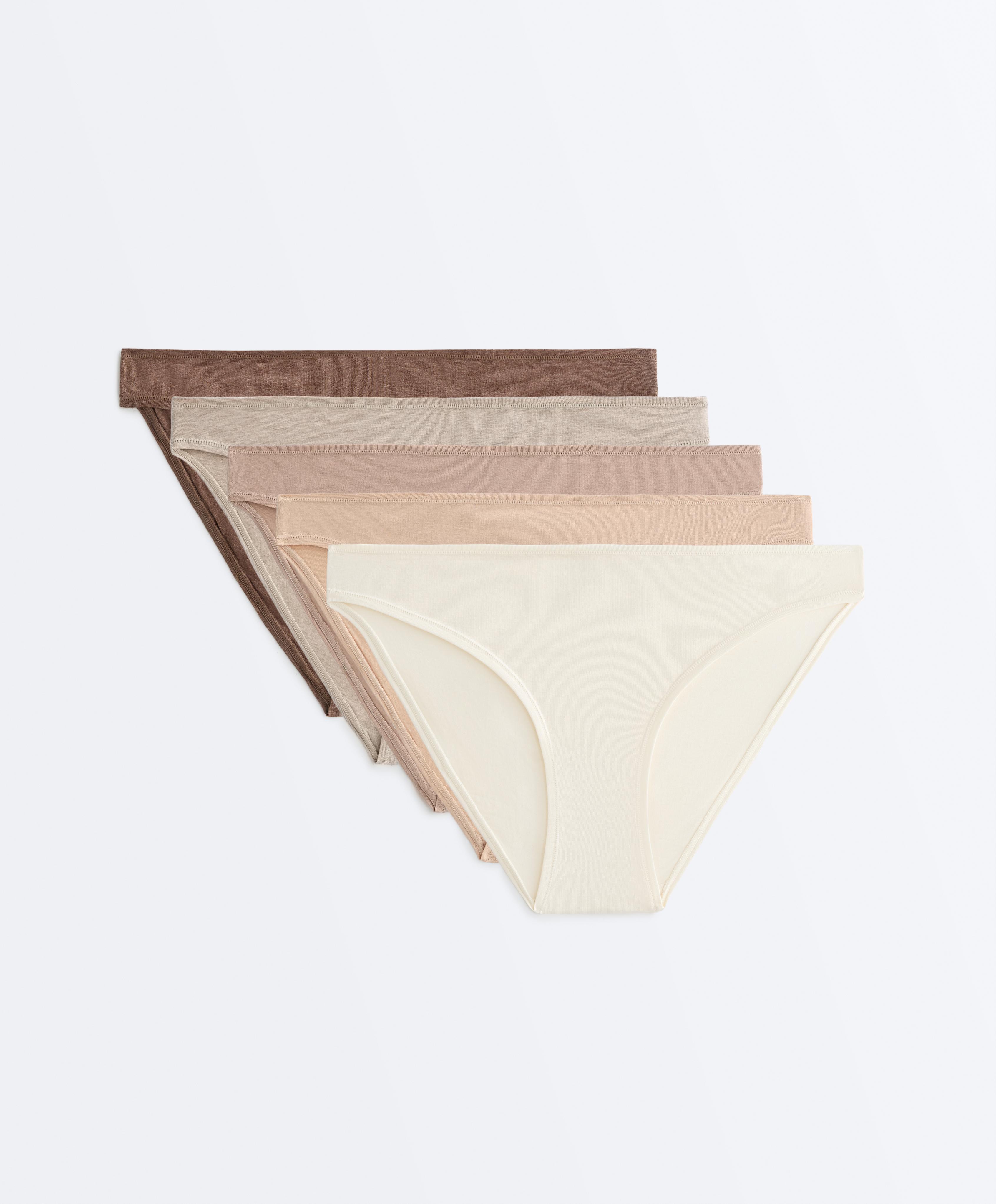 Набір із 5&nbsp;класичних трусів із сумішевої бавовняної тканини