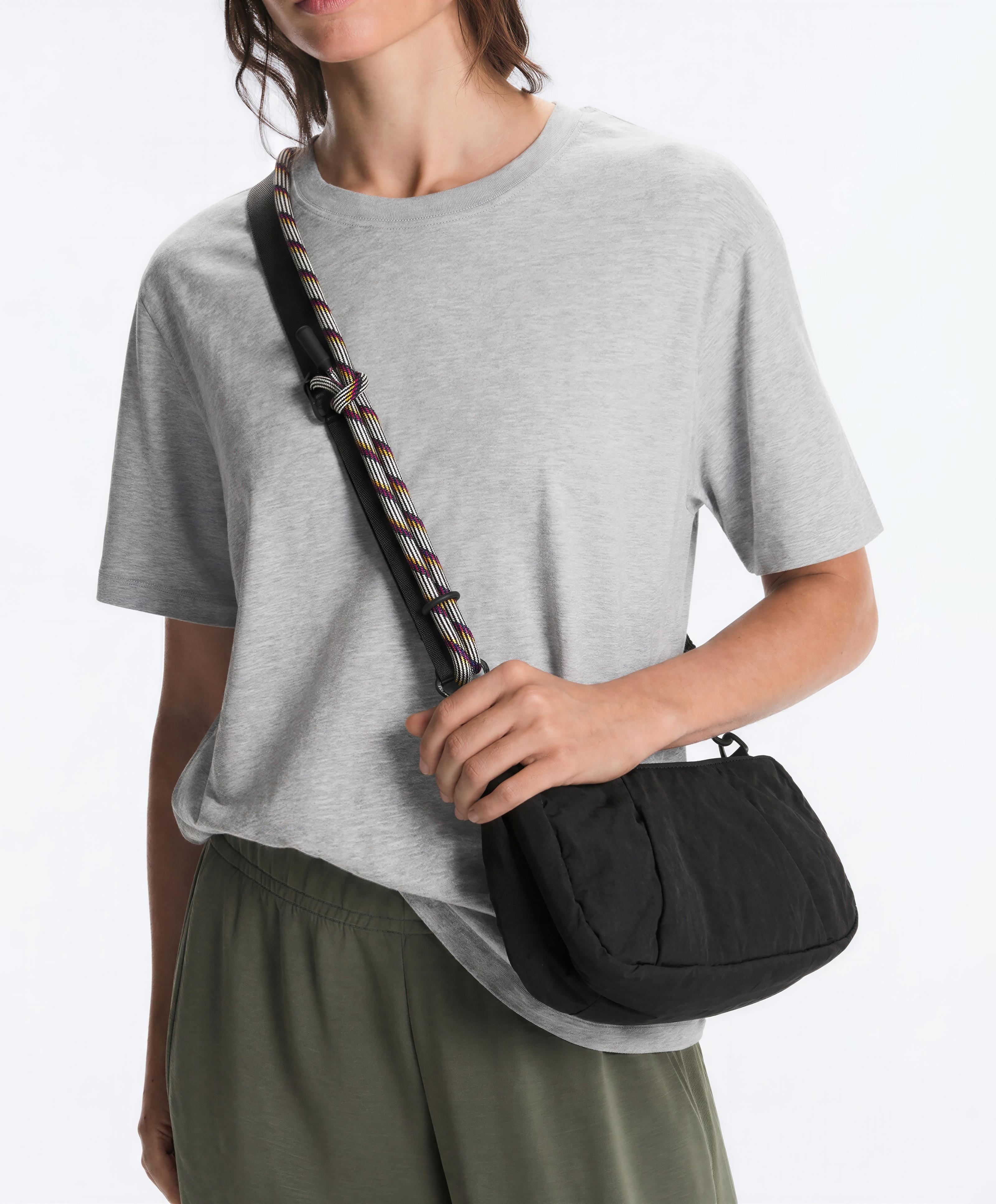 Padded crossbody bag — BLACK