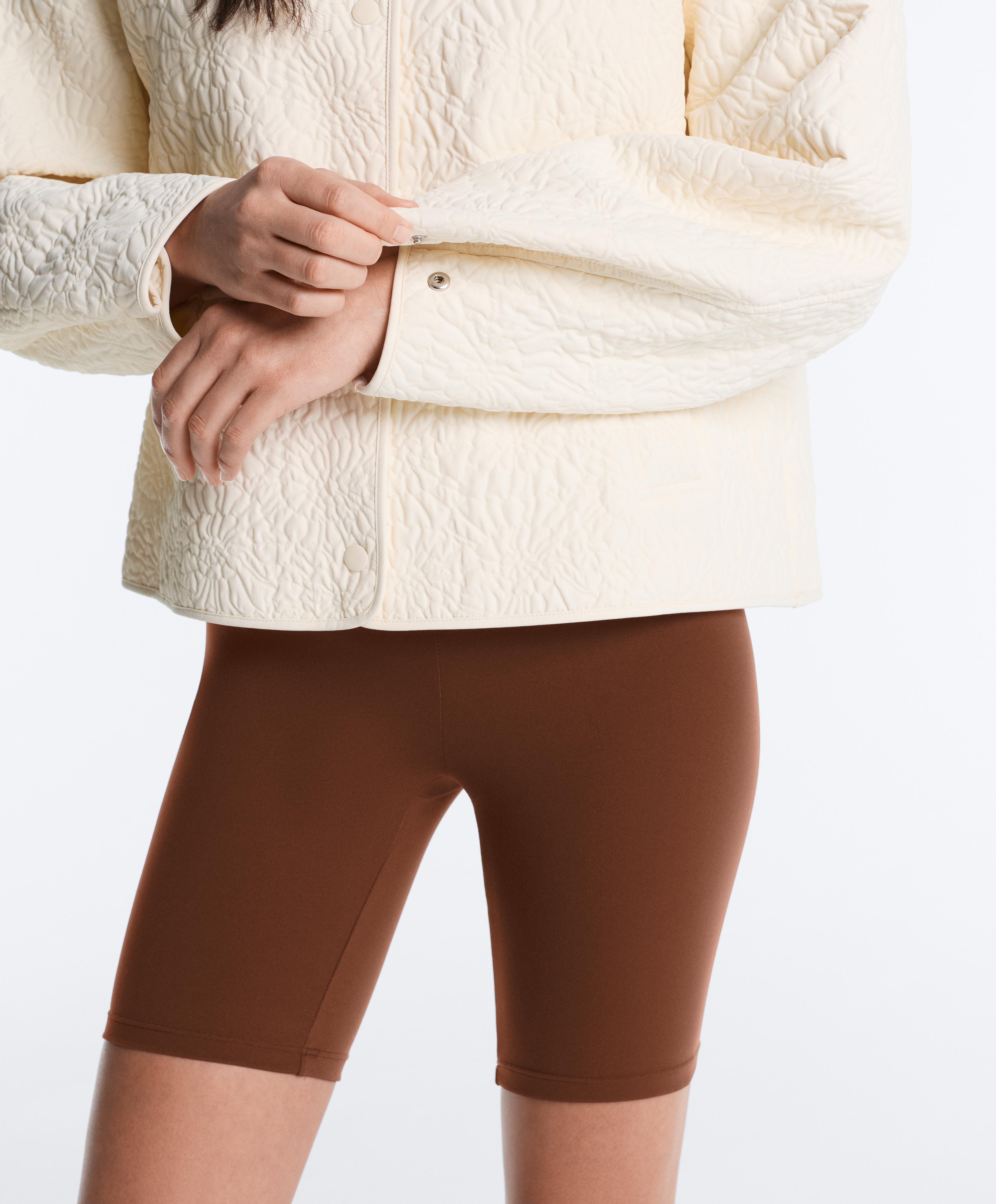 FELLEX® AEROGEL floral padded jacket — ECRU