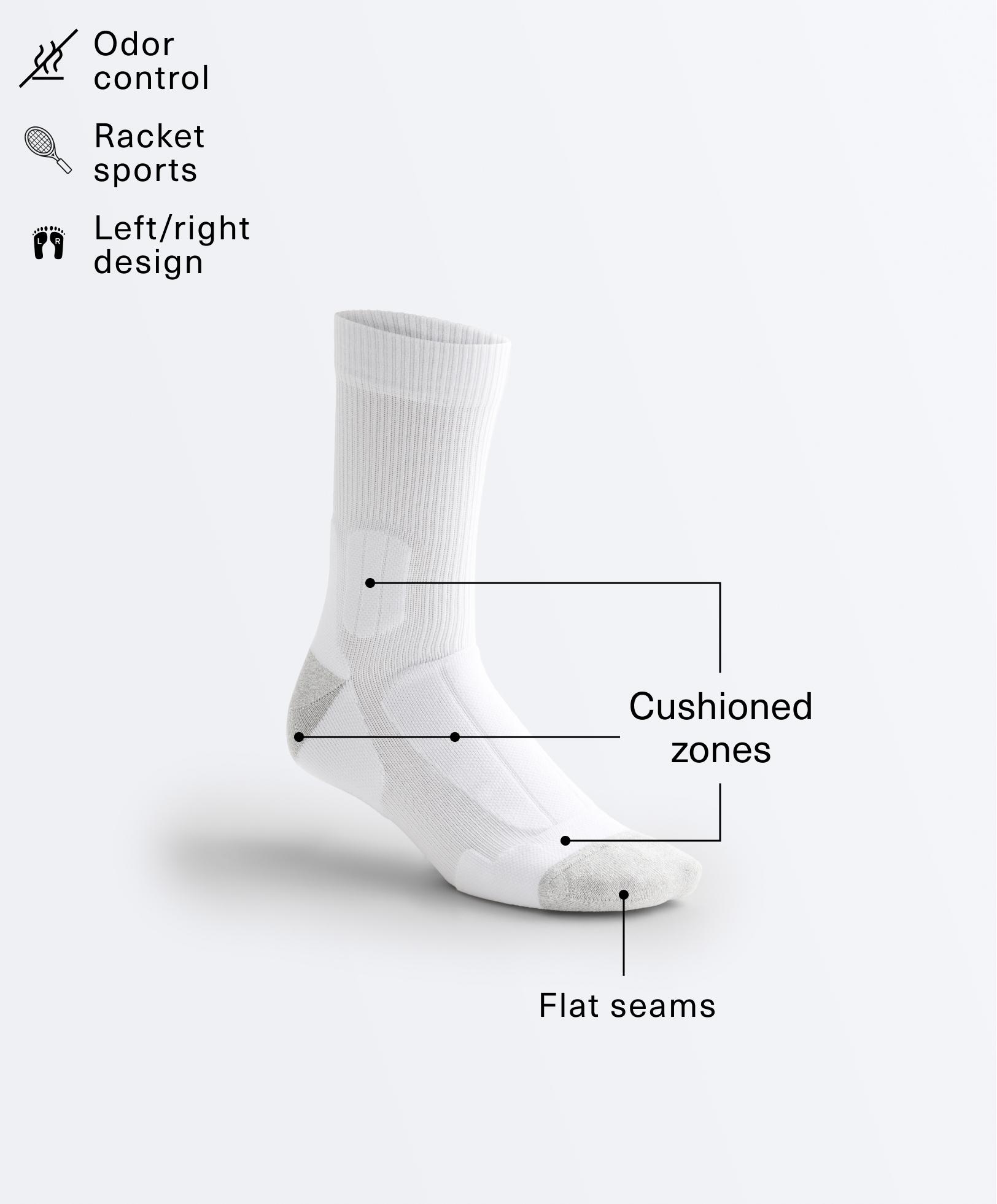 Classic polyamide blend sports socks — SAND MELANGE