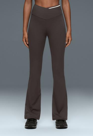 Flare Comfortlux V-cut Rib trousers — DARK GREY 3