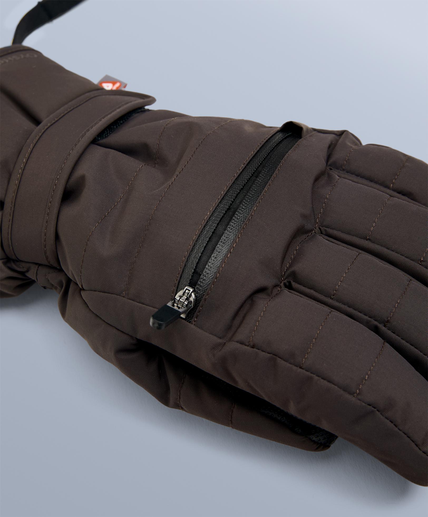 Technical SKI Primaloft® Gloves — BROWN