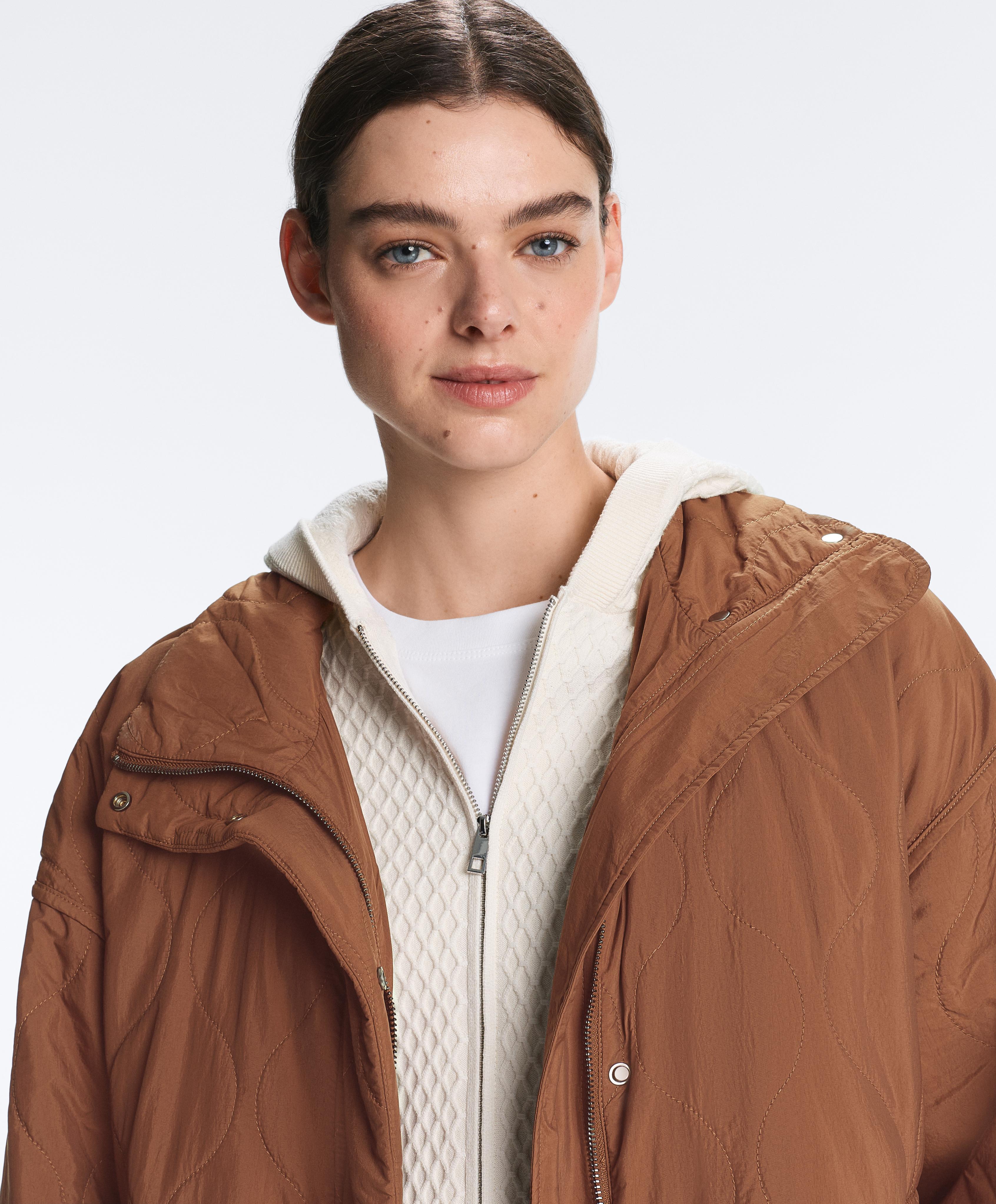 Water-repellent FELLEX® AEROGEL padded jacket — DARK BRICK