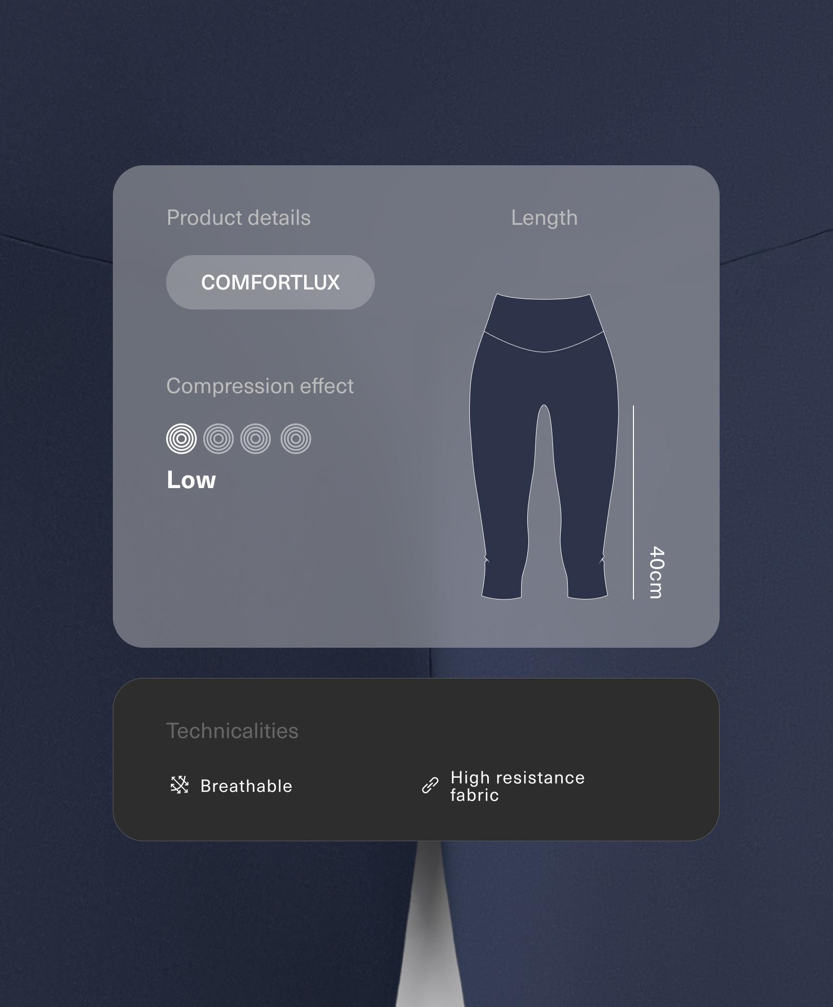 لغينغ تحت الركبة Comfortlux بارتفاع عالٍ 40 سم لغينغ تحت الركبة Comfortlux بارتفاع عالٍ 40 سم