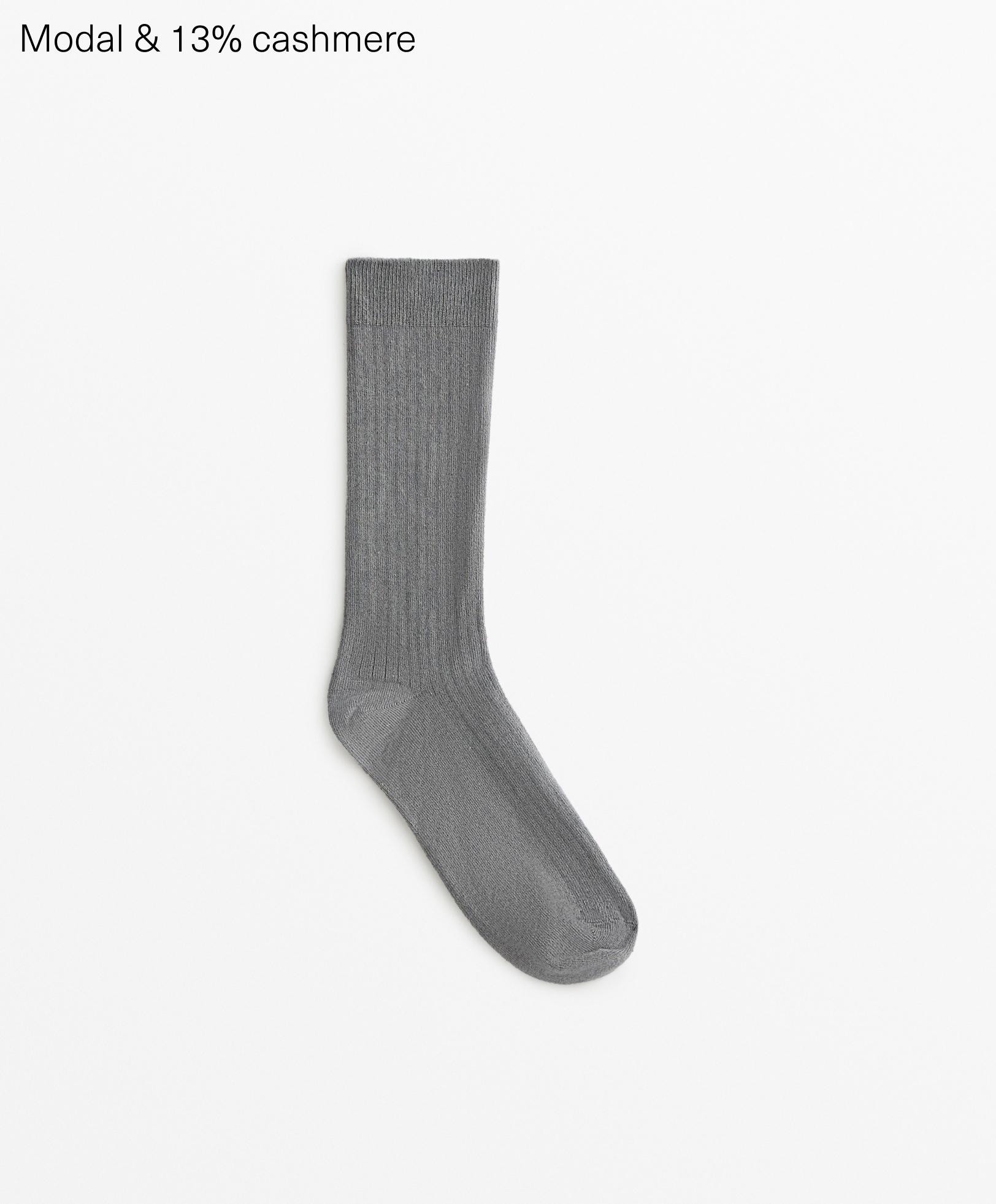 Modal blend classic socks with 13% cashmere