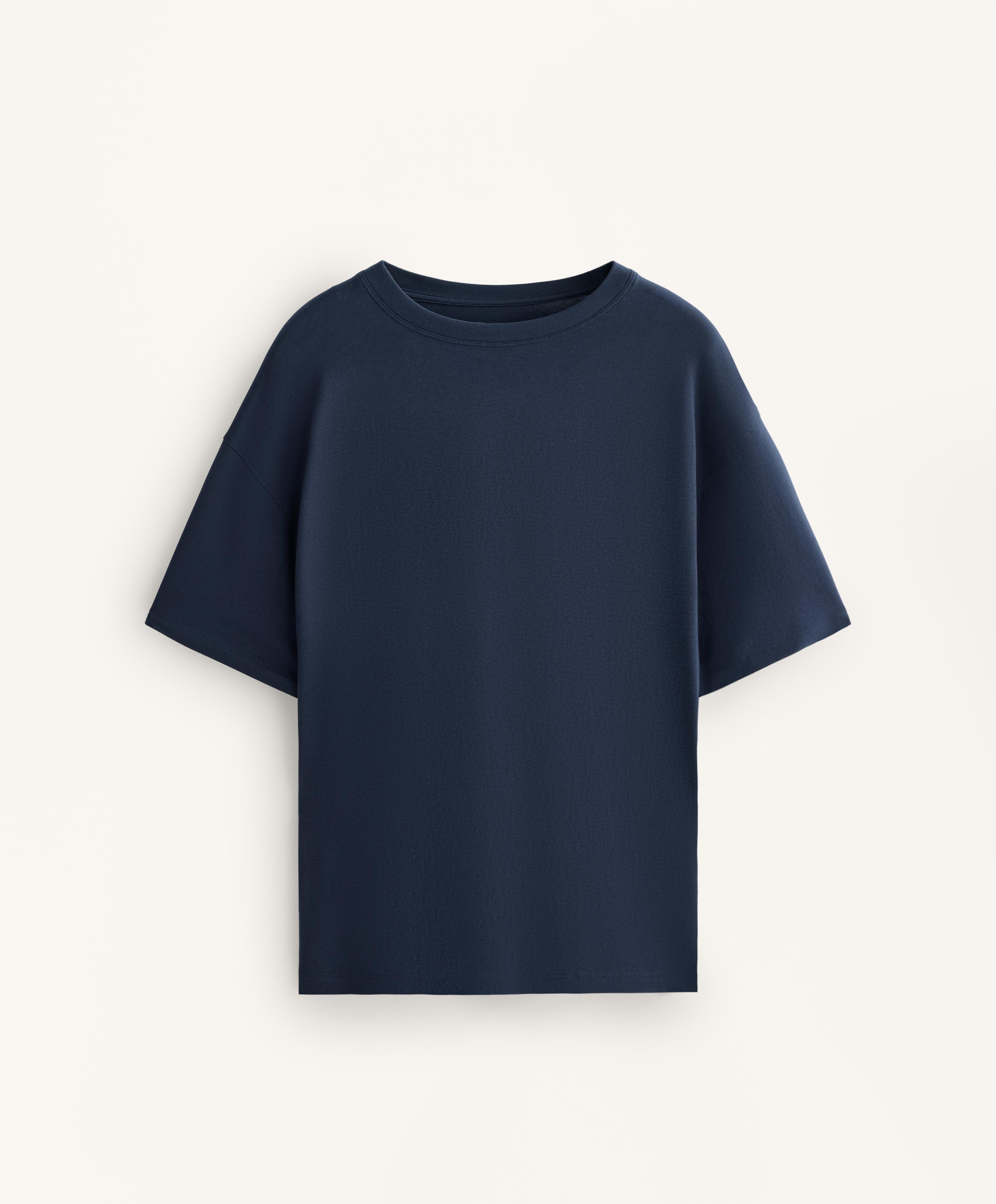 Short sleeve cotton blend T-shirt