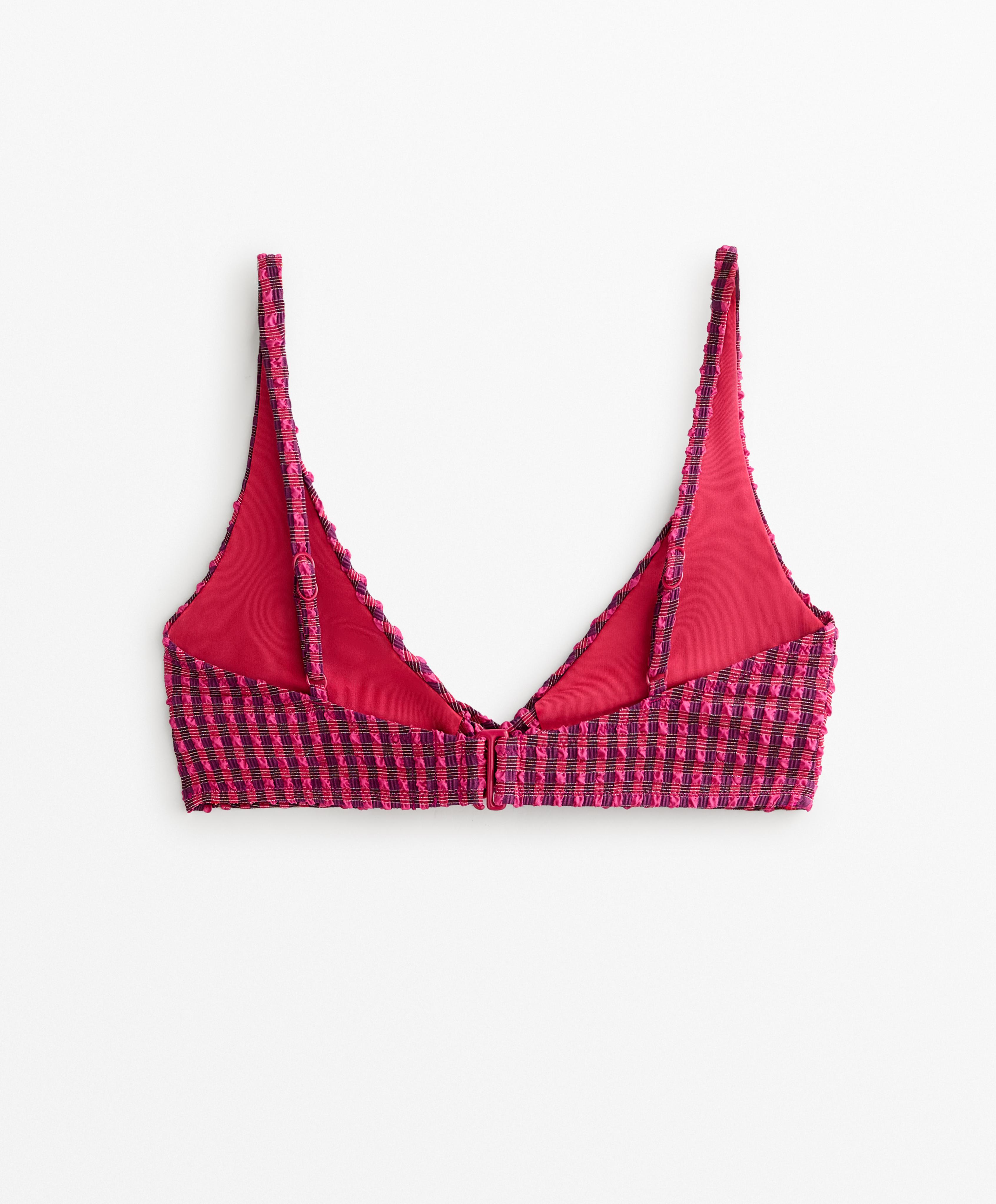 Top od bikini halter w kratkę vichy