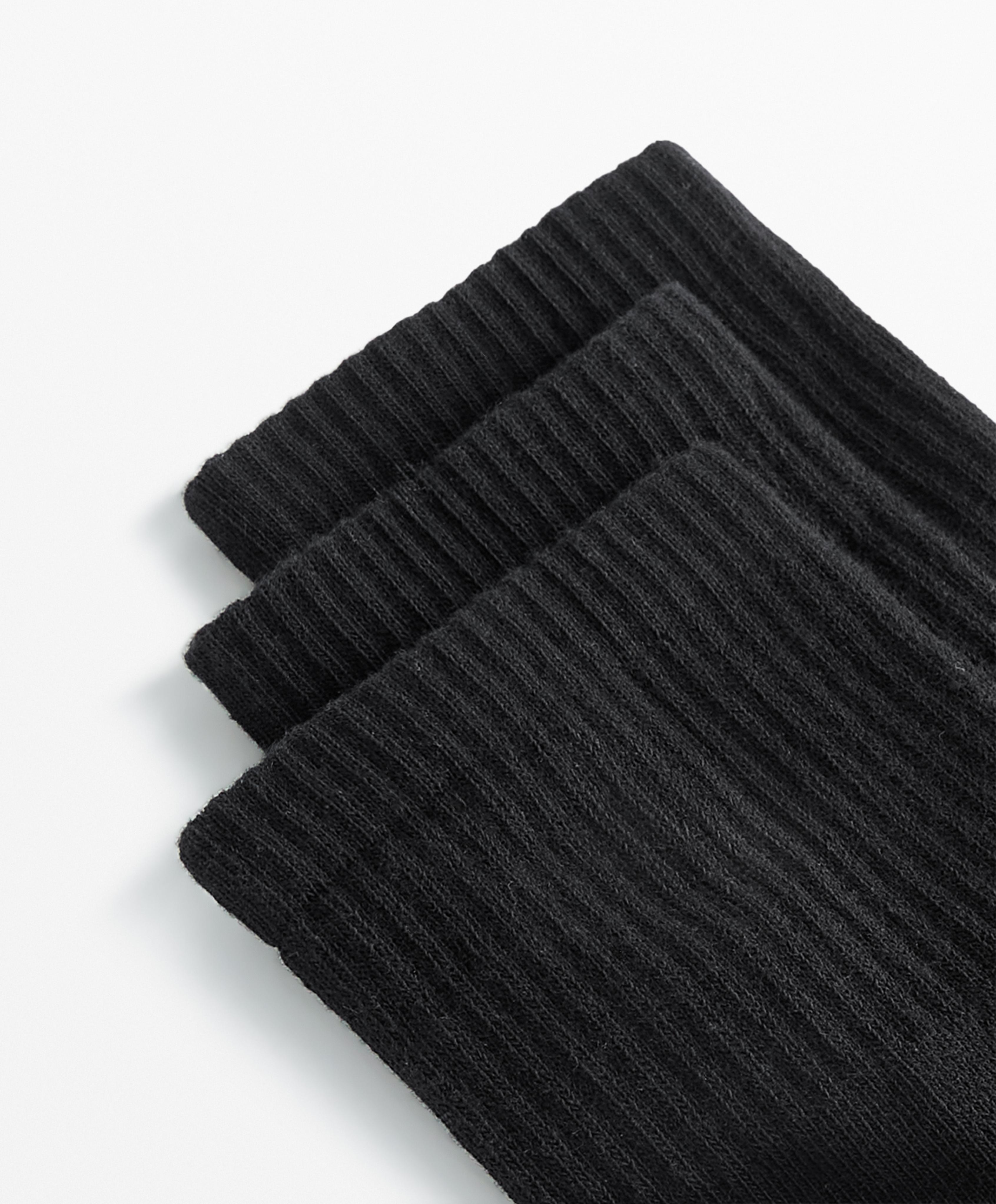 3 pairs of cotton blend quarter sports socks - İndirim