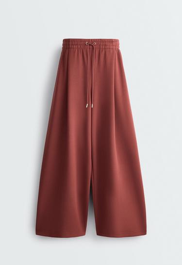Pleated wide-leg trousers — DARK BRICK 6