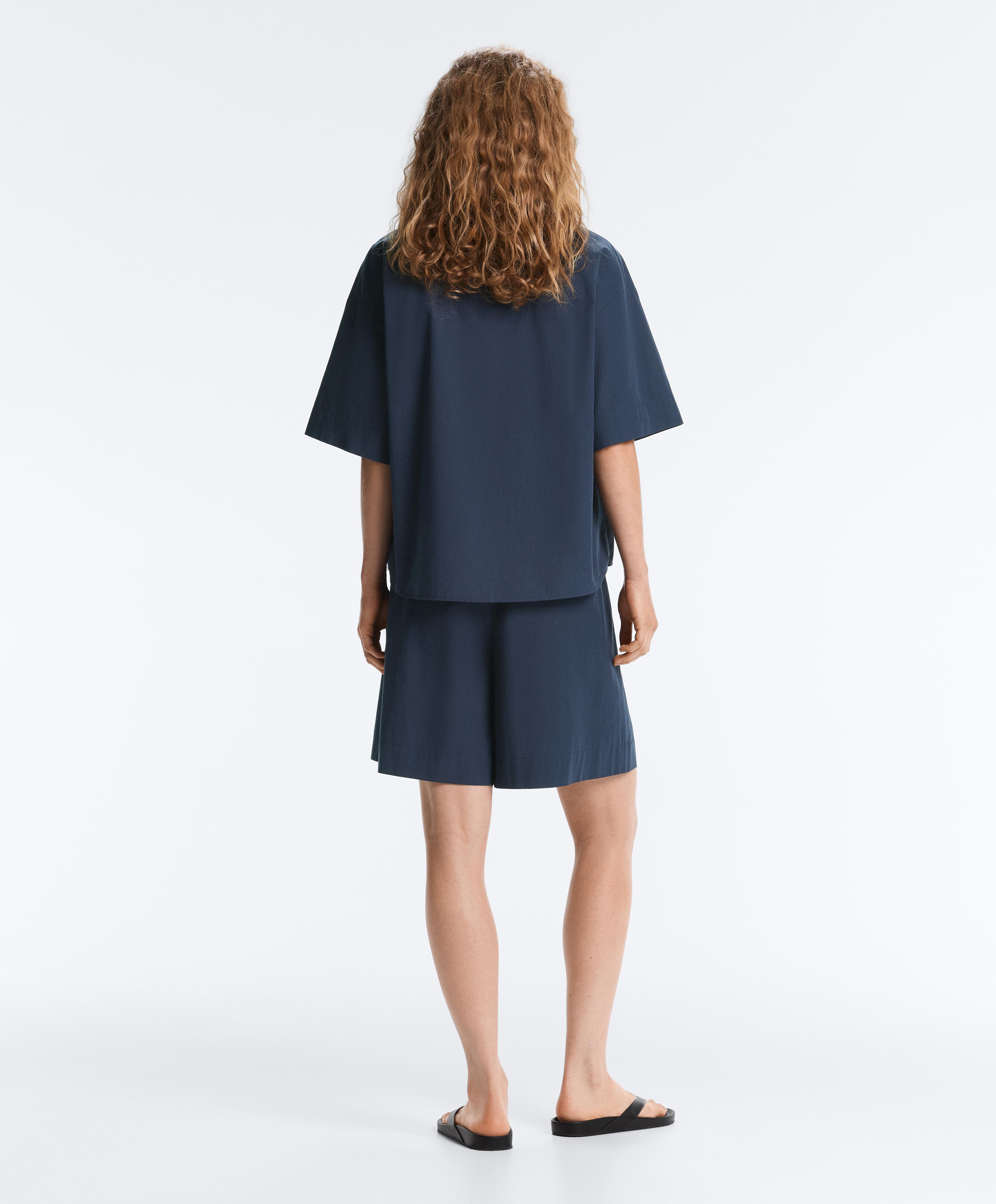 Total look: niebieskie bermudy 100% bawełna