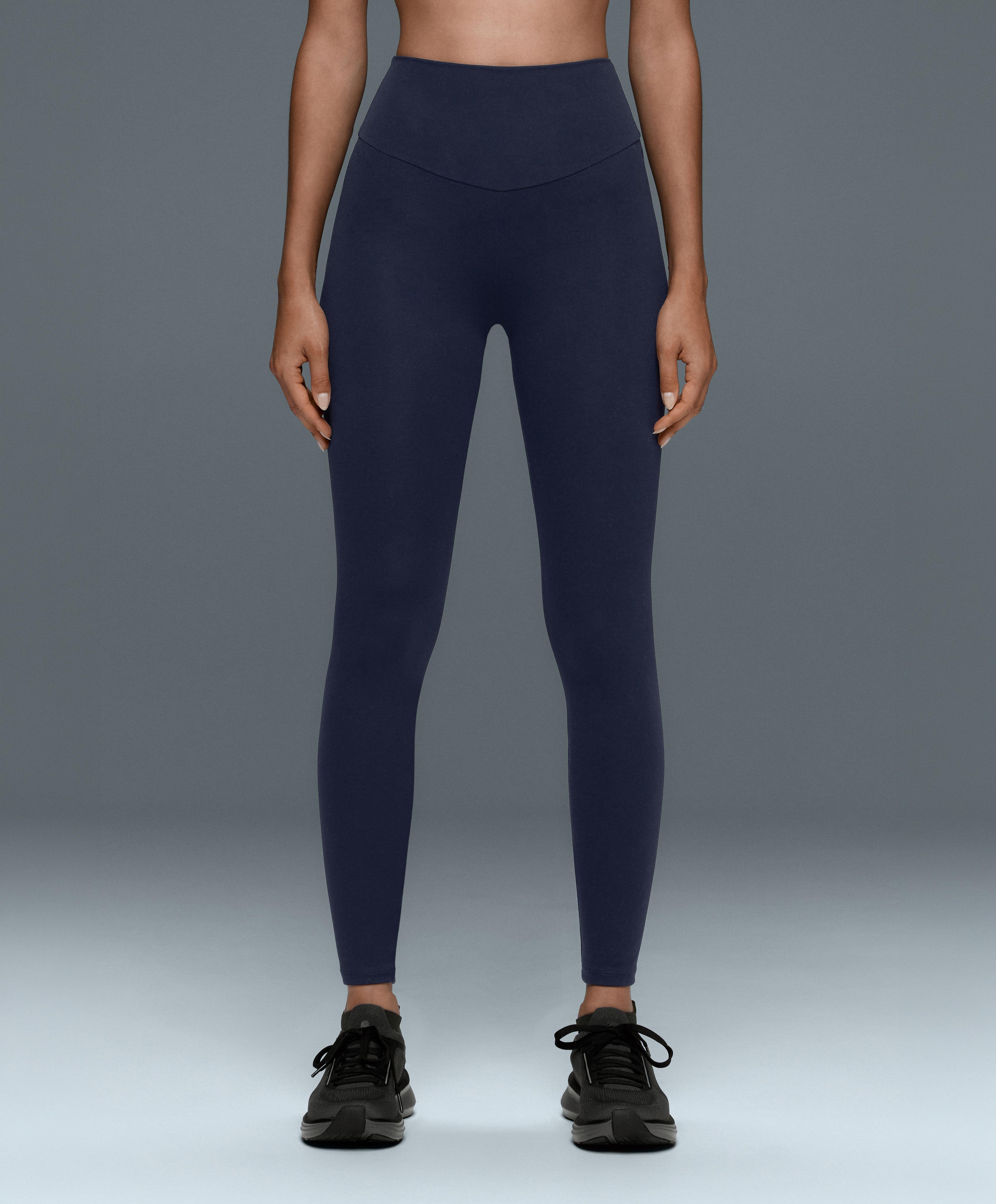 Comfortlux high-waisted ankle-length leggings — NAVY BLUE