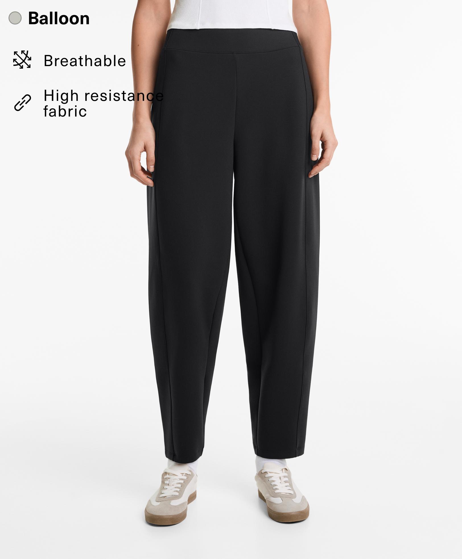 Pantalon balloon effet néoprène - Soldes