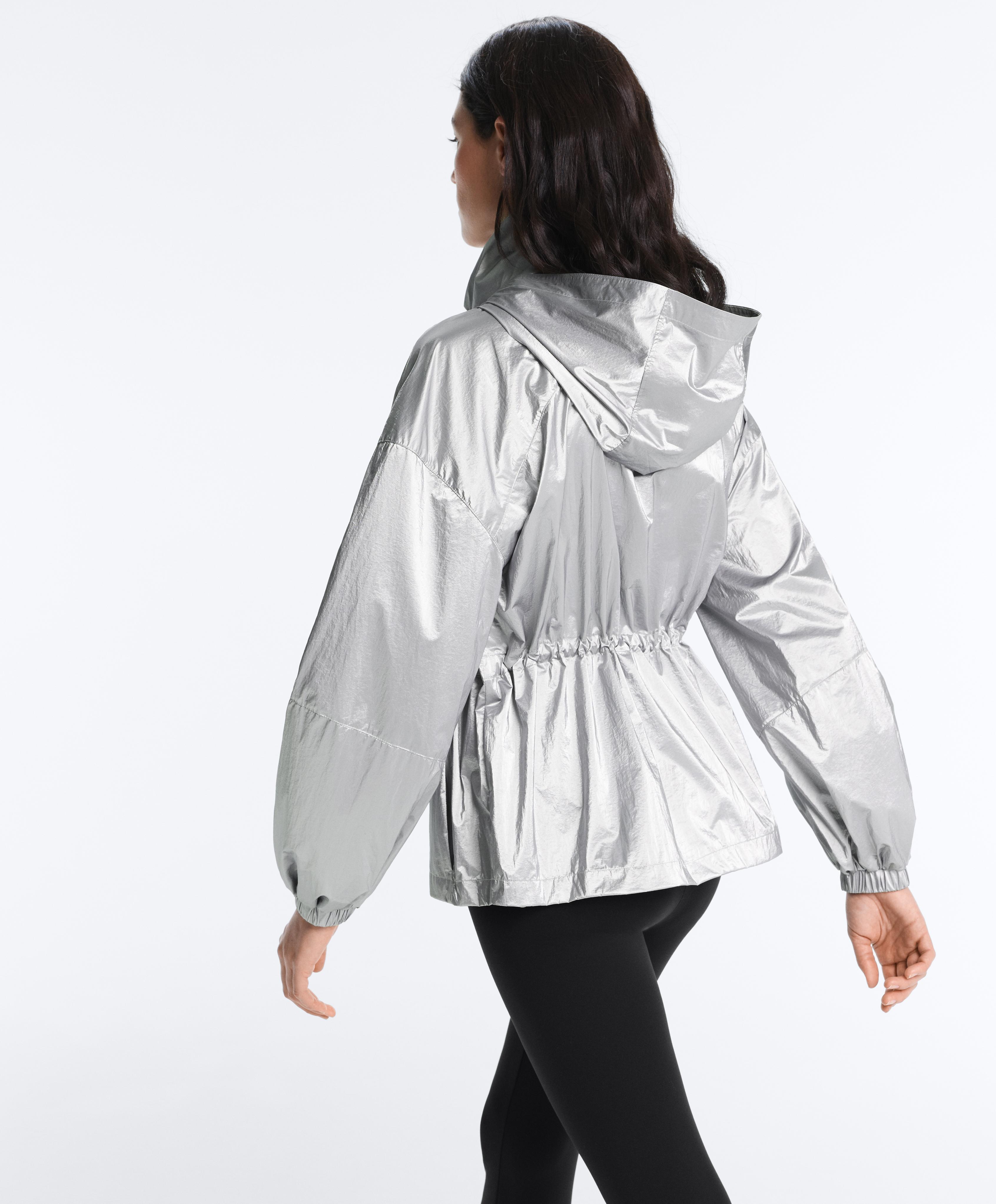 Water-repellent jacket with metallic effect — GREY