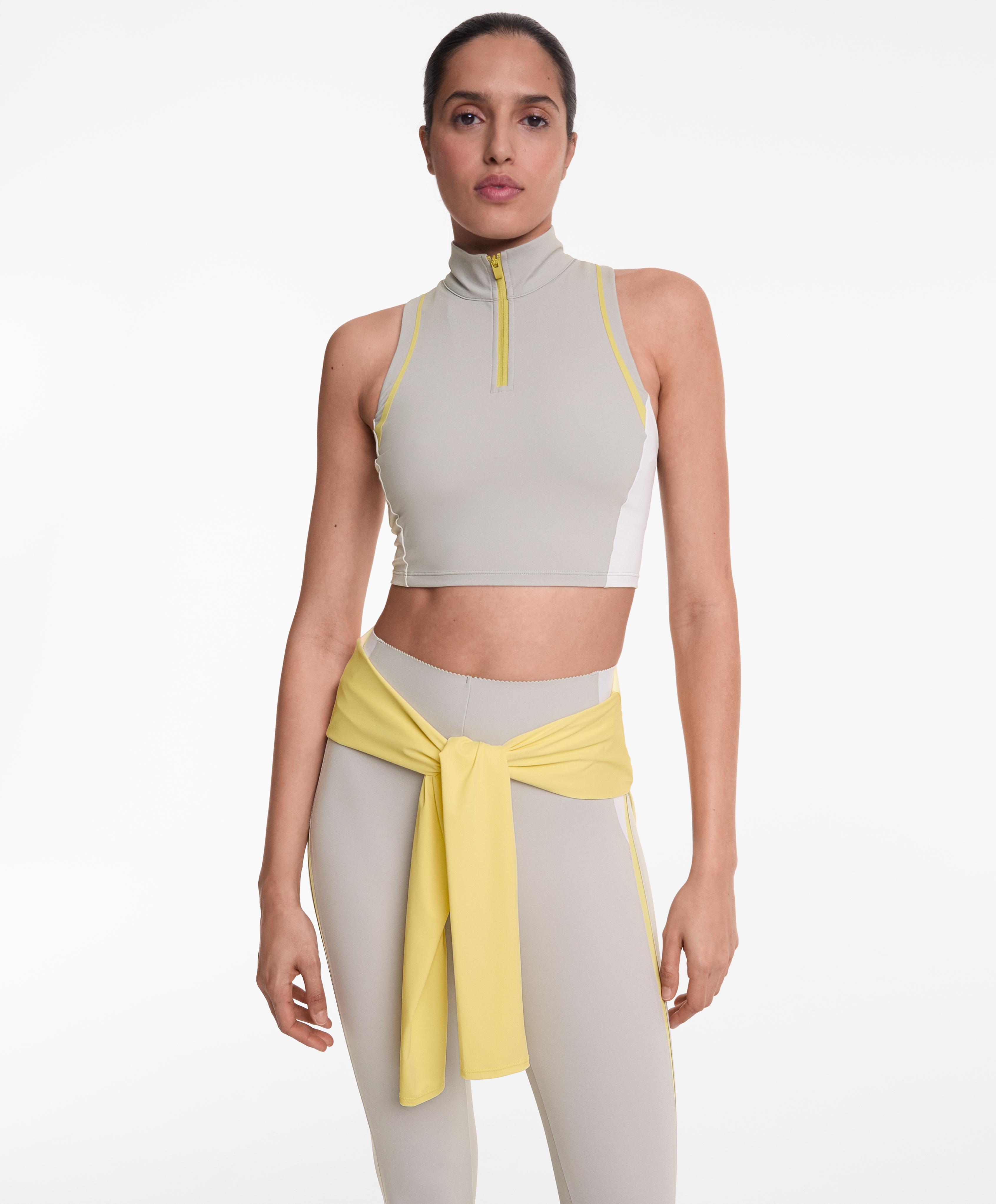 Compressive block tank top