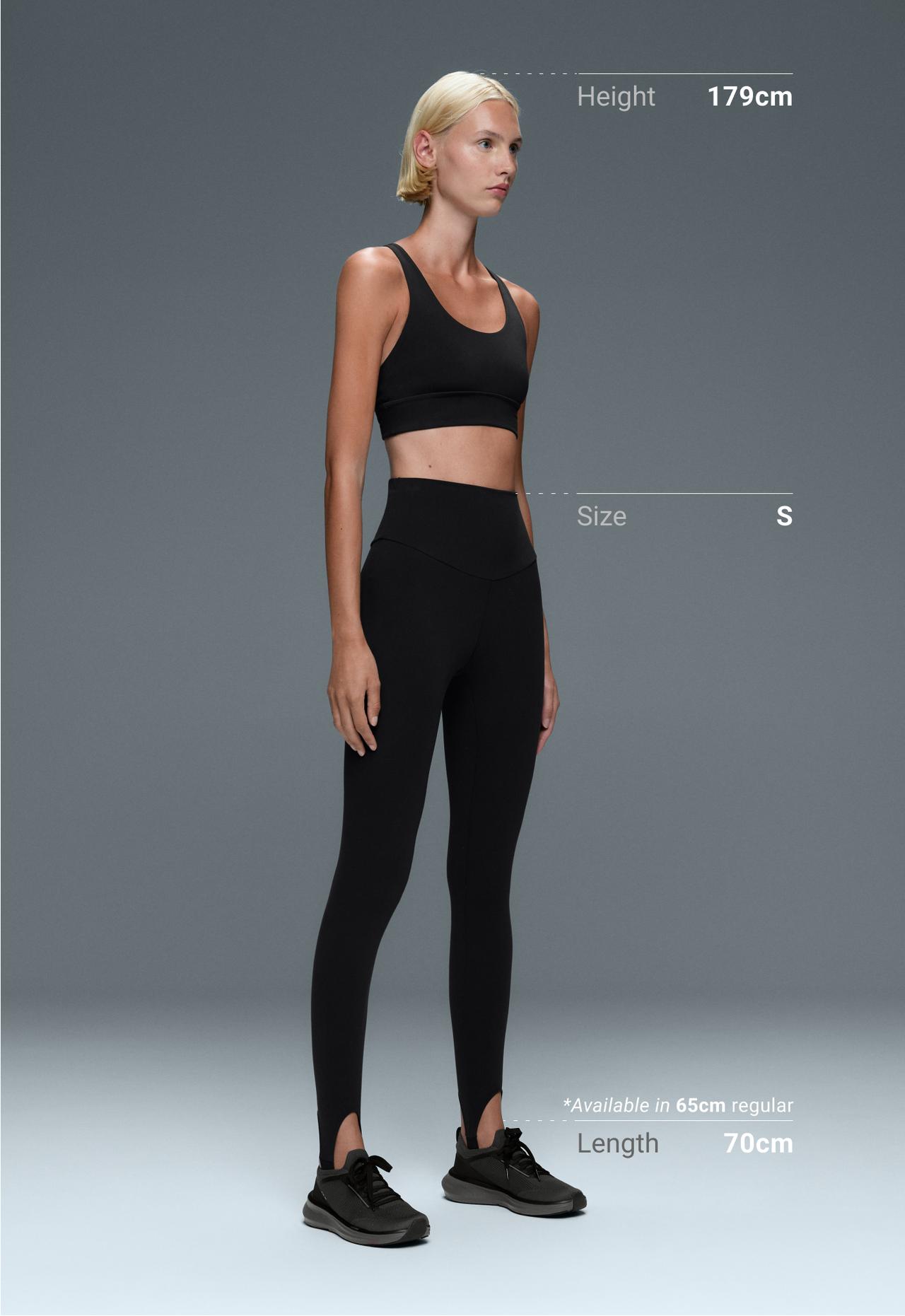 Leggings ankle-length super high rise comfortlux stirrup — BLACK