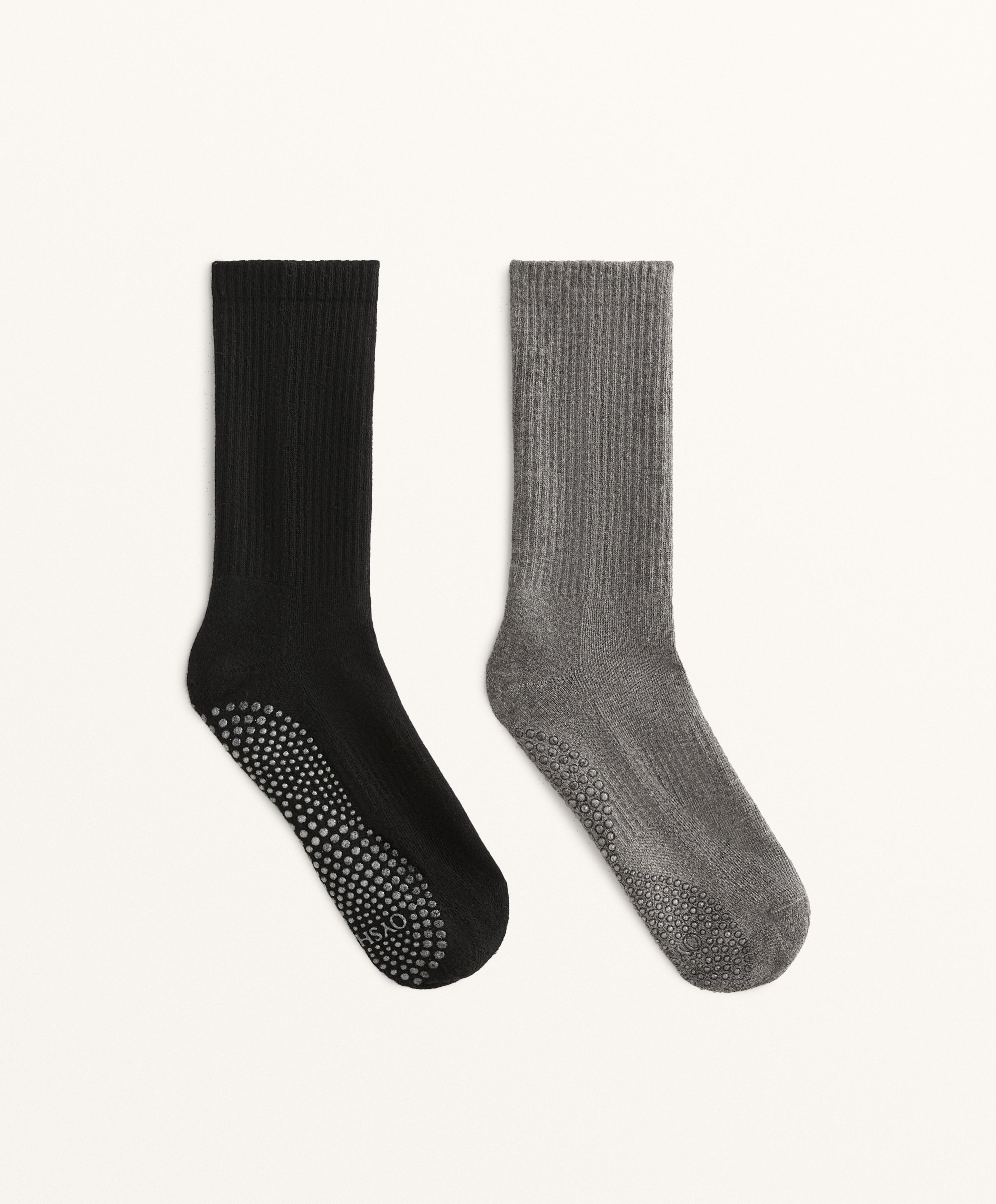 2 pares de calcetines classic yoga y pilates mezcla algodón