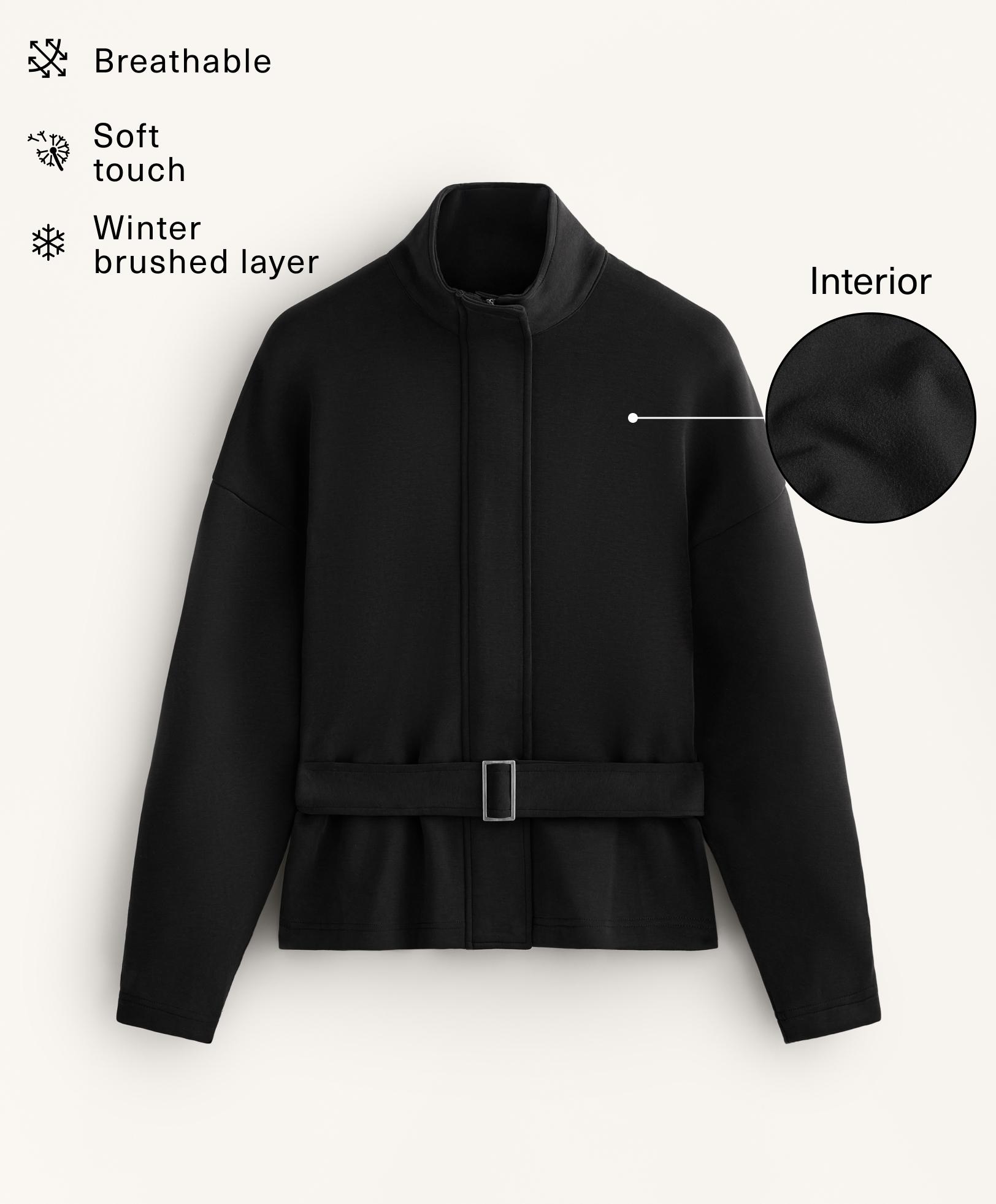 Veste à ceinture avec modal brushed Veste à ceinture avec modal brushed