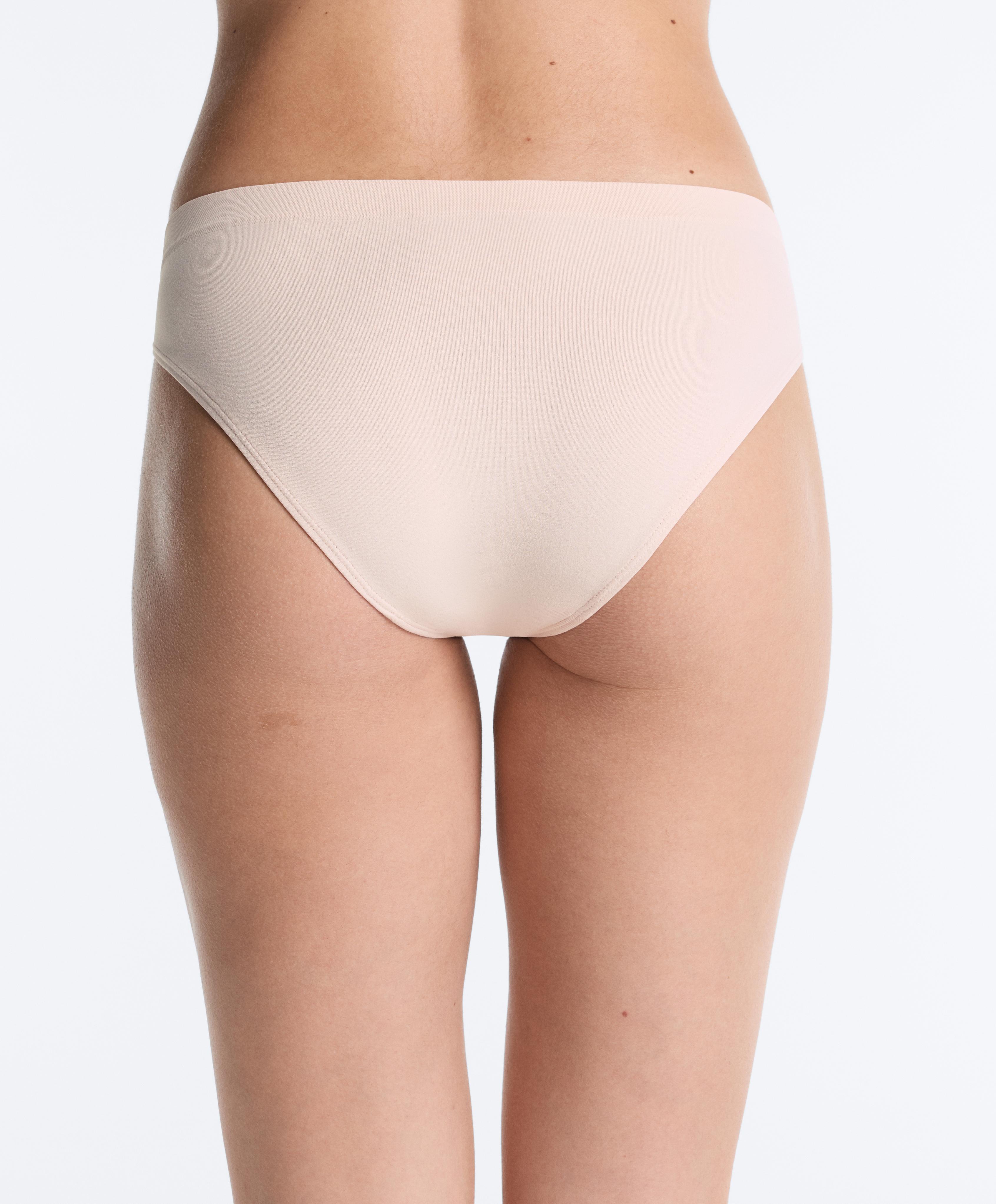 5 seamless soft-touch classic briefs — MINK