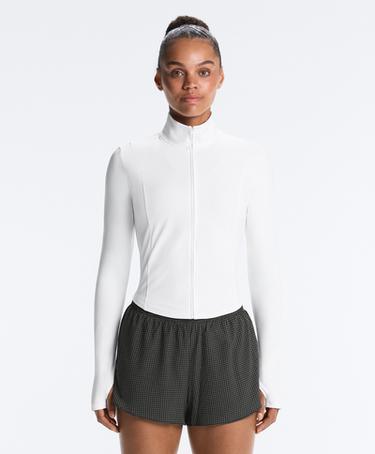 Short Light Touch technical jacket — WHITE  1