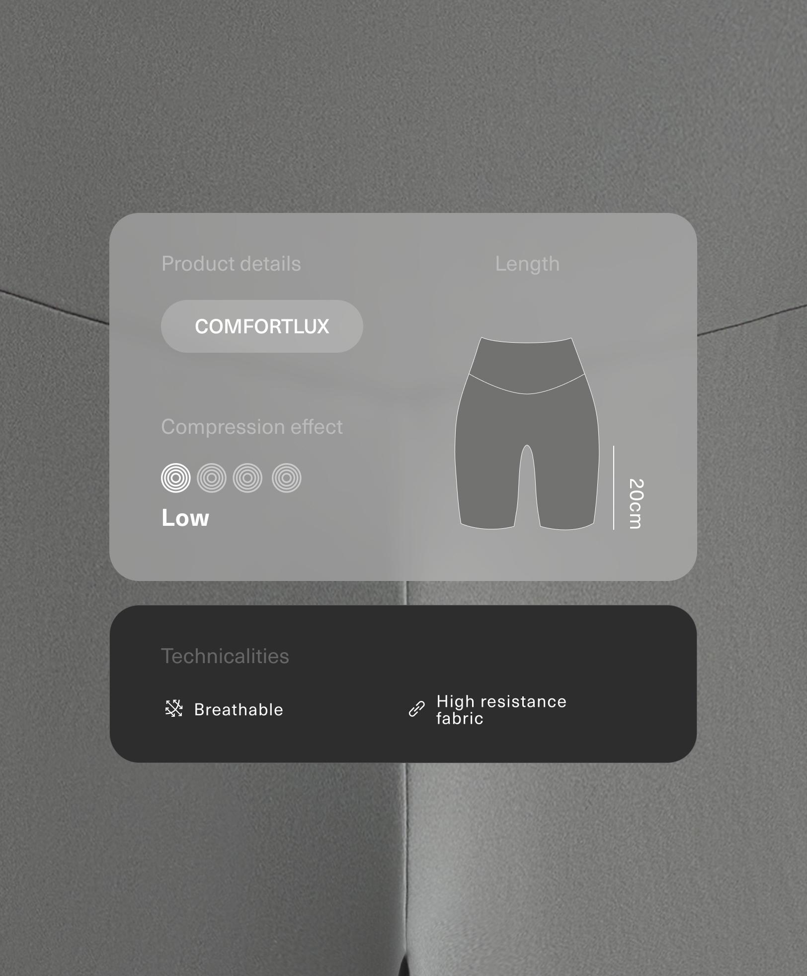 Legingi Comfortlux high rise, 20 cm