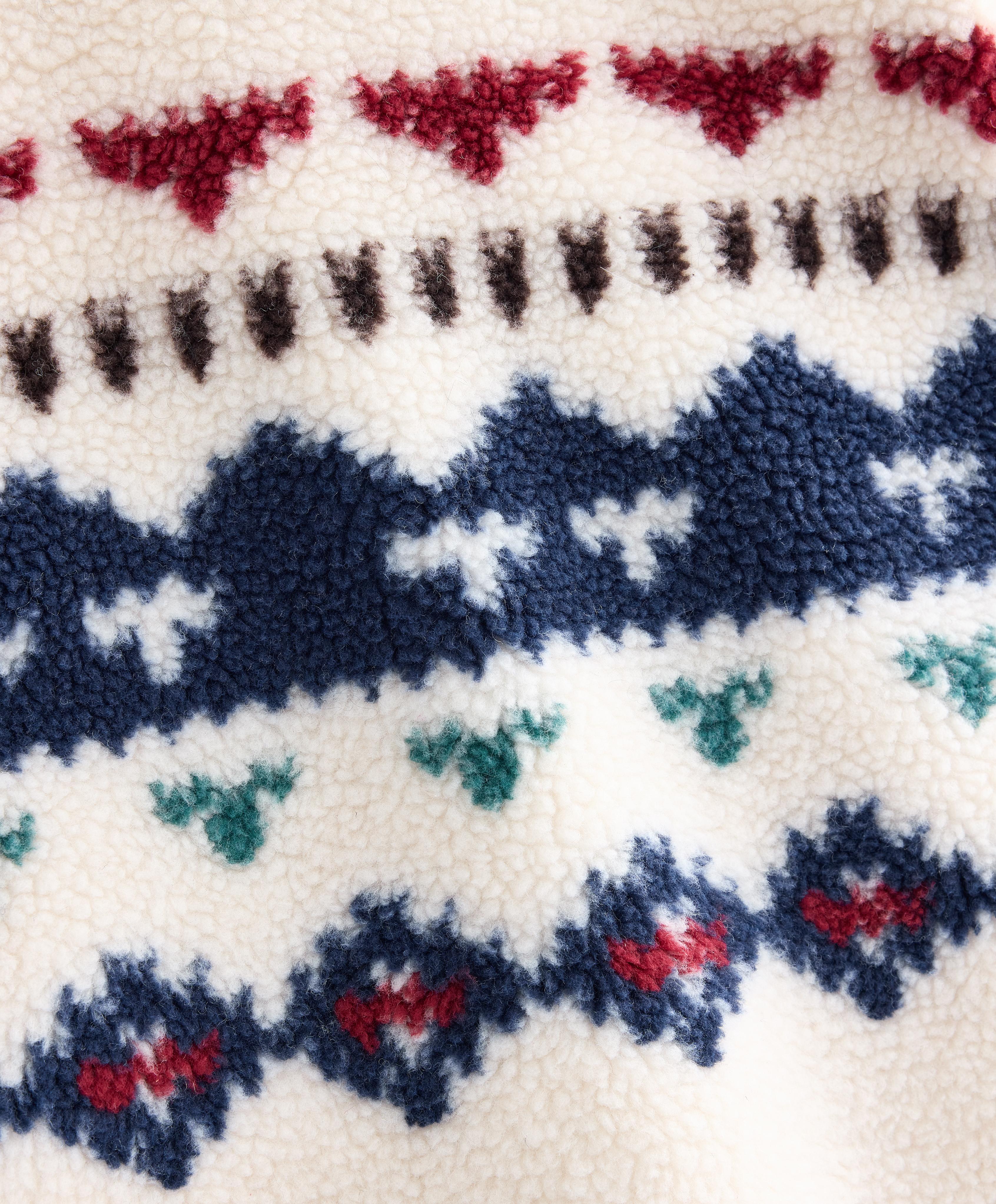 Faux-shearling sweatshirt with geometric detail | OYSHO United