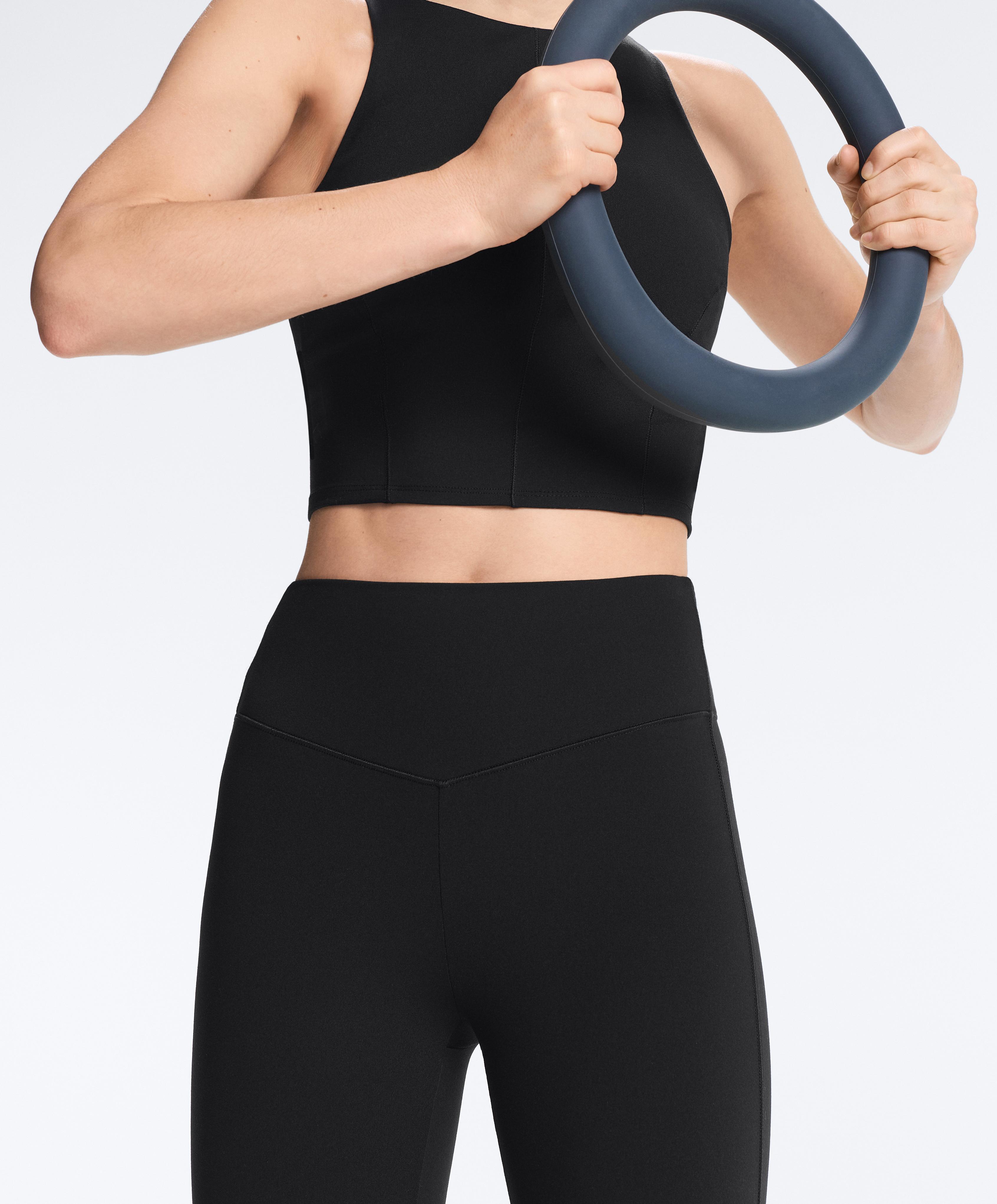 Evermove high-rise ankle-length leggings — BLACK