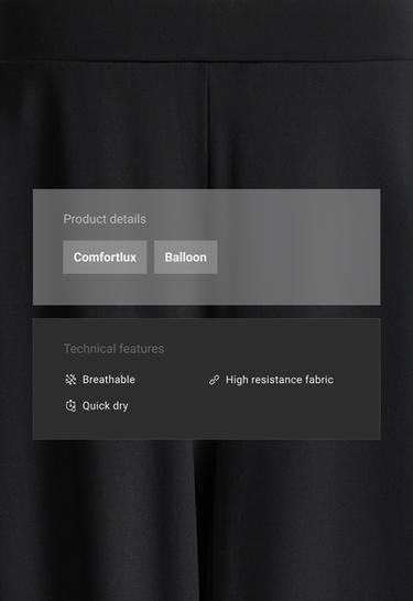Mid-rise Comfortlux balloon trousers — BLACK 2